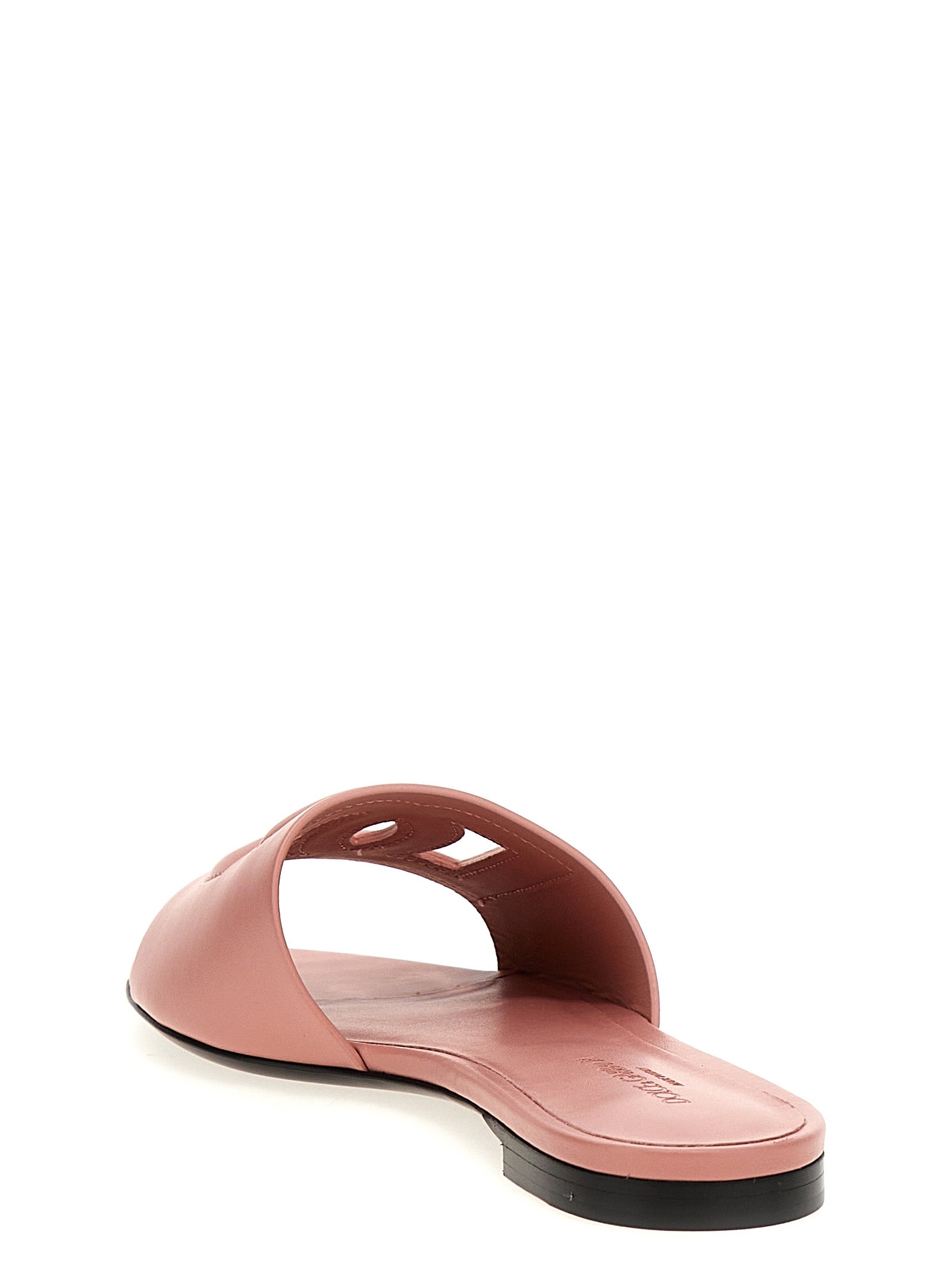 Dolce & Gabbana Multicolor Calfskin Slides Dolce & Gabbana