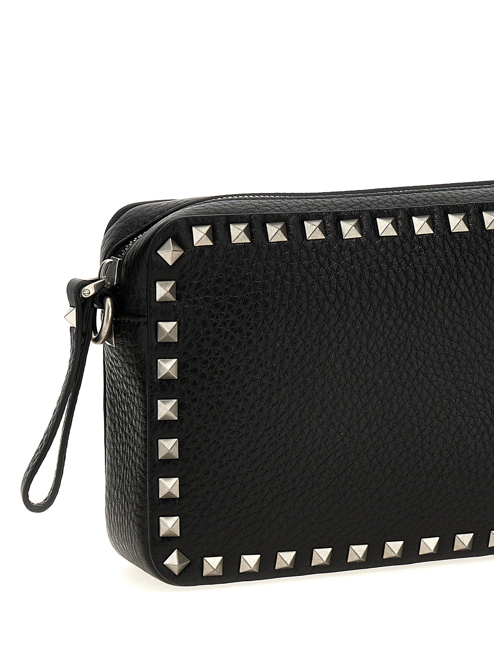 Valentino Garavani Black Calfskin Crossbody Bag Valentino Garavani