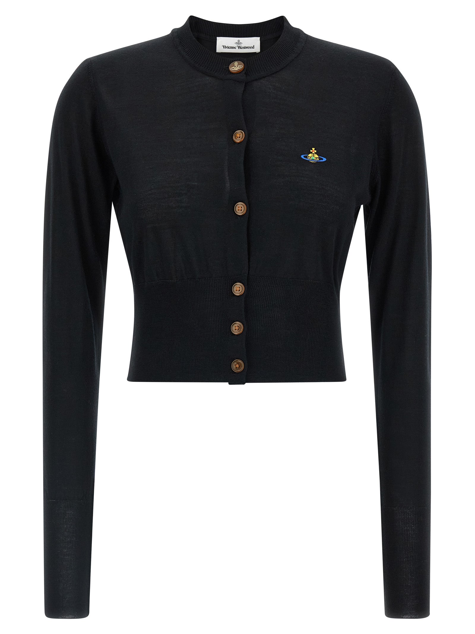 Vivienne Westwood Black Wool Cardigan Vivienne Westwood