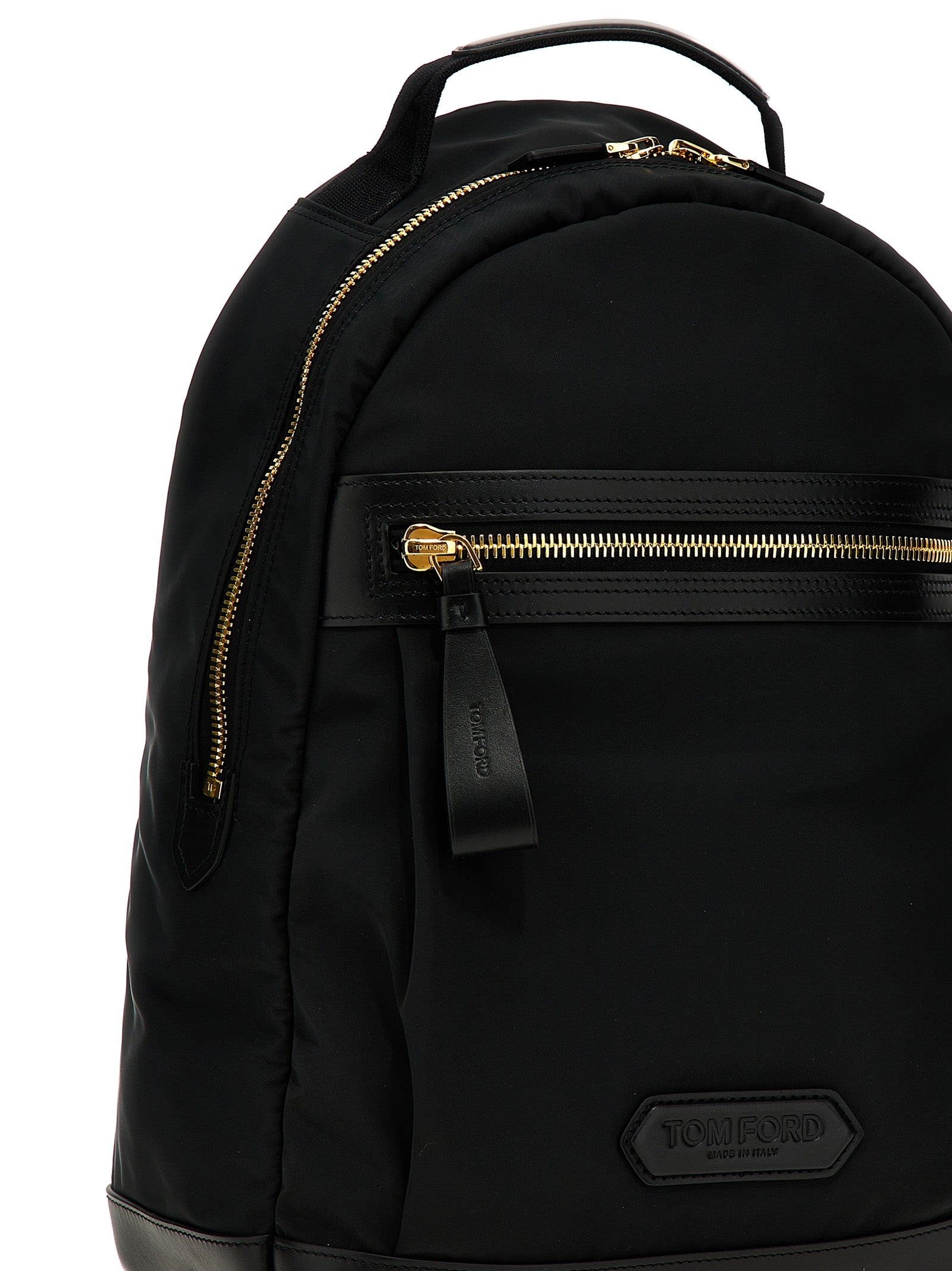 Tom Ford Black Polyester Backpack Tom Ford