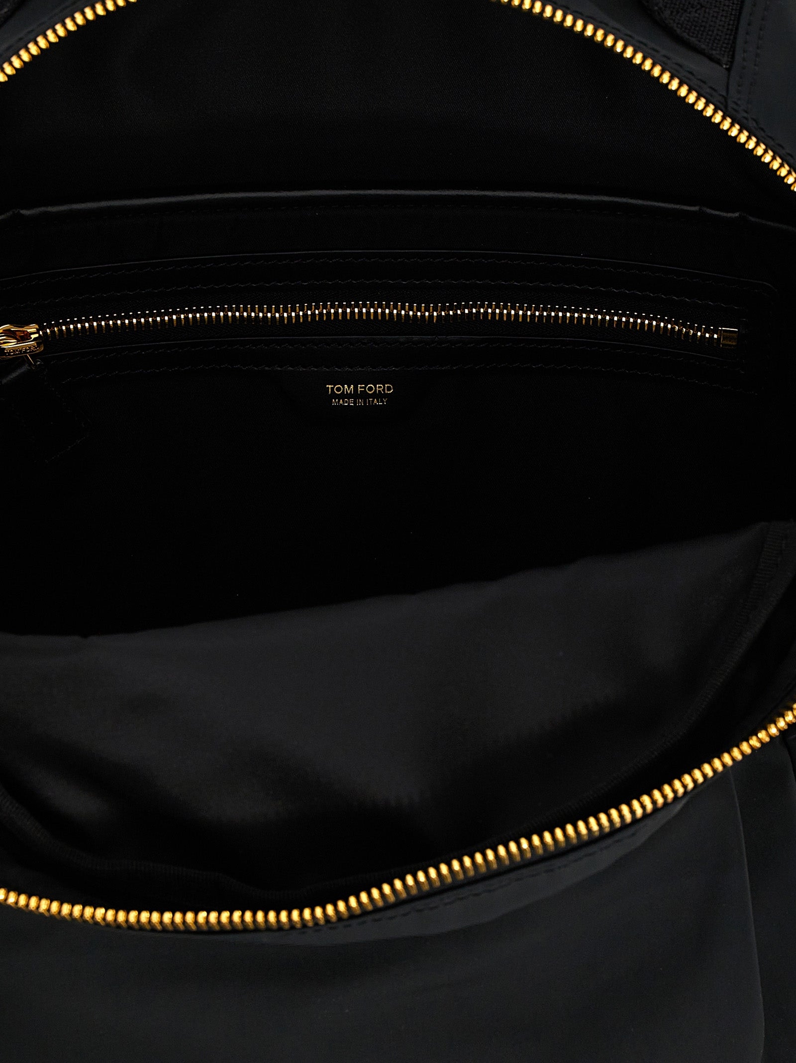 Tom Ford Black Polyester Backpack Tom Ford