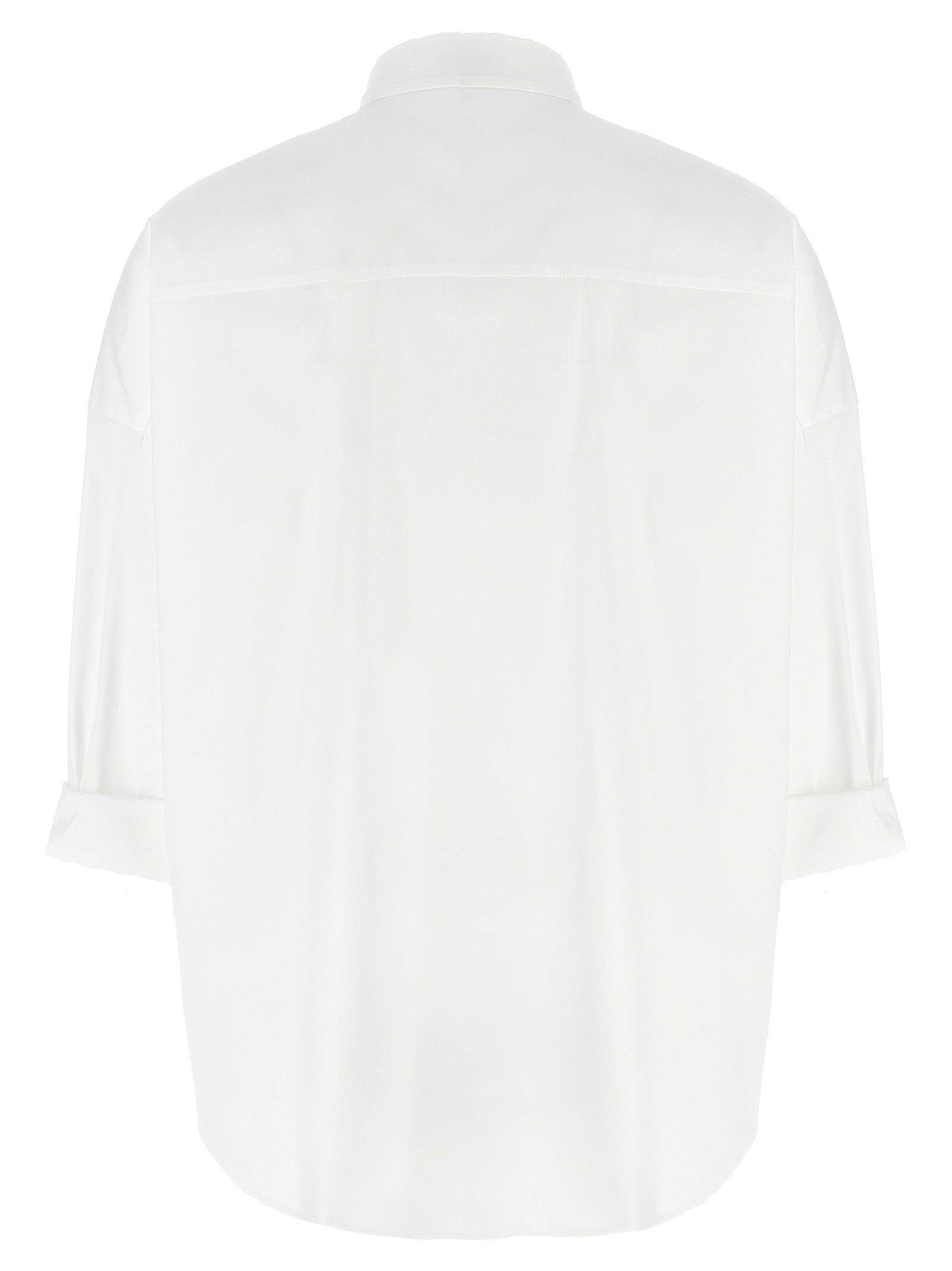 Brunello Cucinelli White Cotton Blouse Brunello Cucinelli