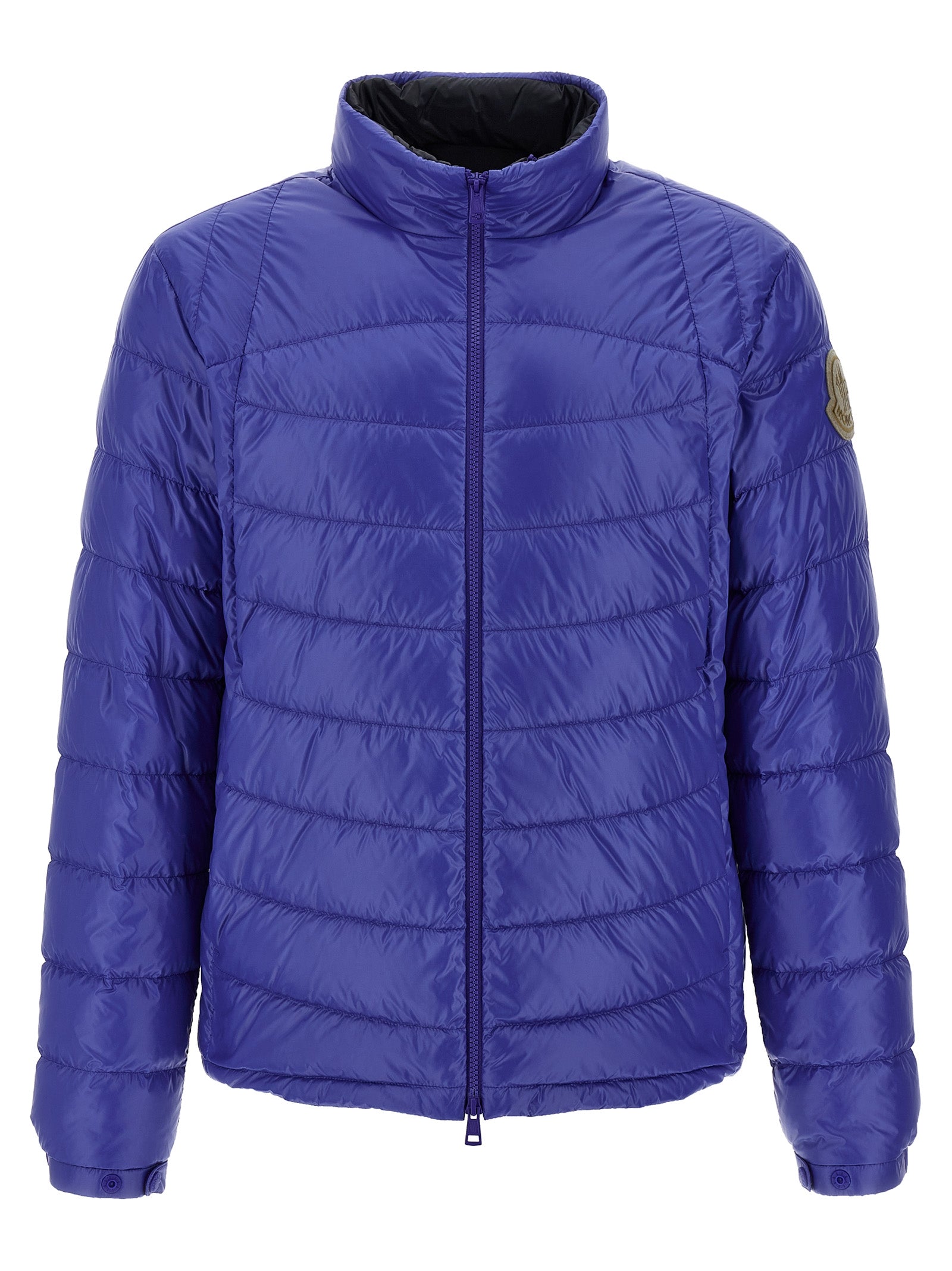 Moncler Blue Polyamide Full-Length Jacket Moncler