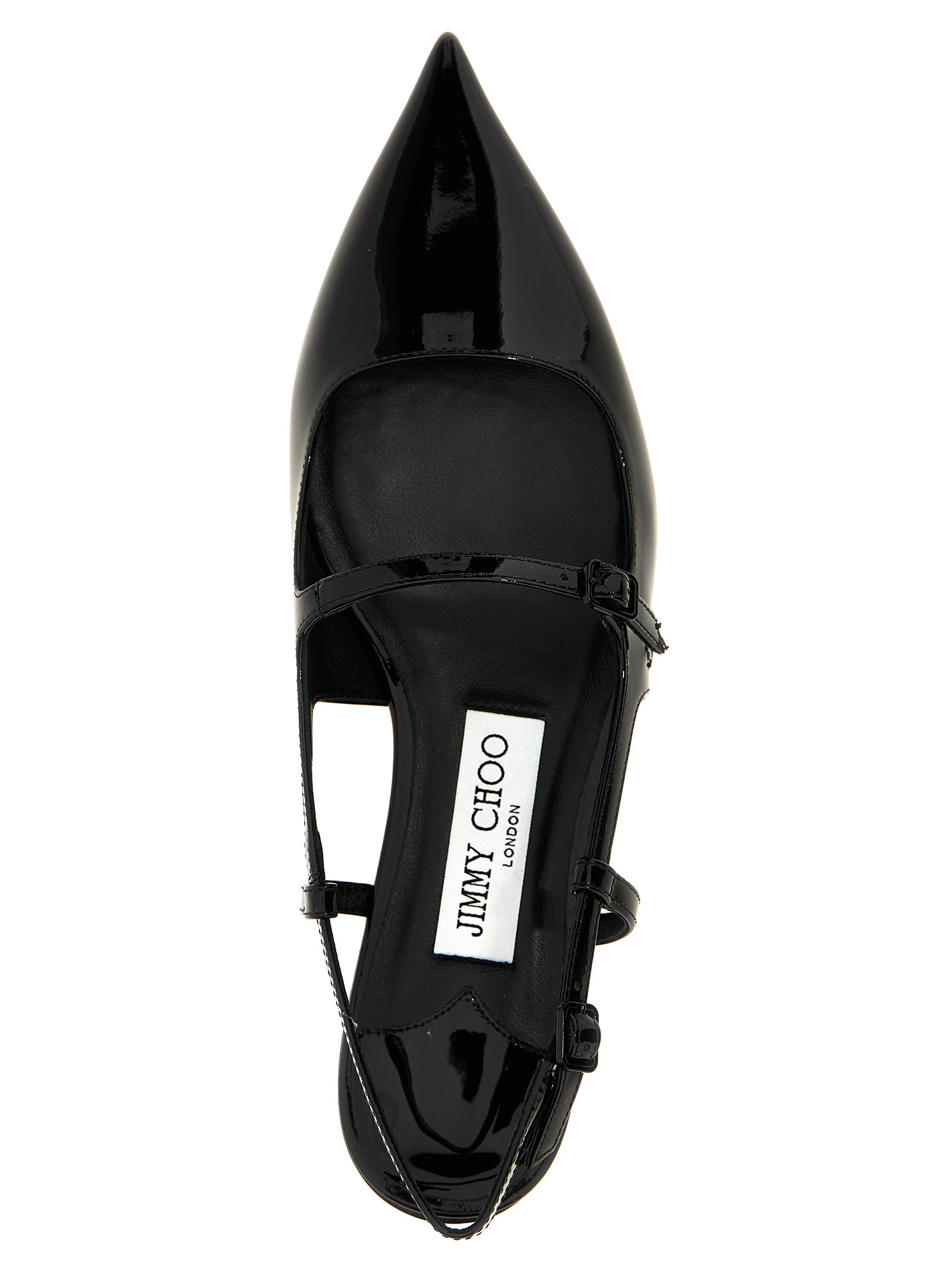Jimmy Choo Black Calfskin Ballet Flats Jimmy Choo