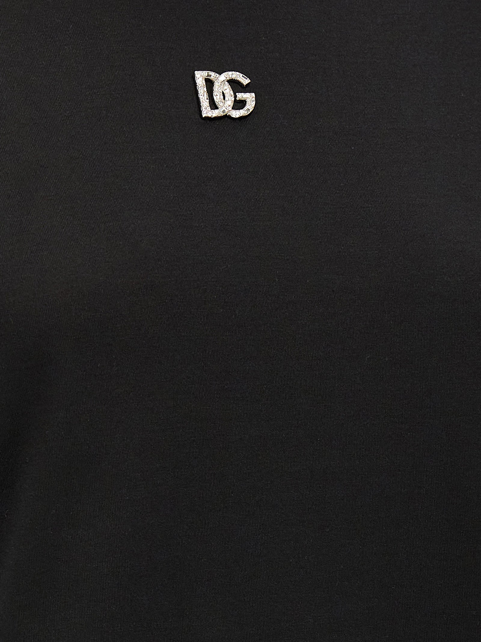 Dolce & Gabbana Black Cotton T-Shirt Dolce & Gabbana