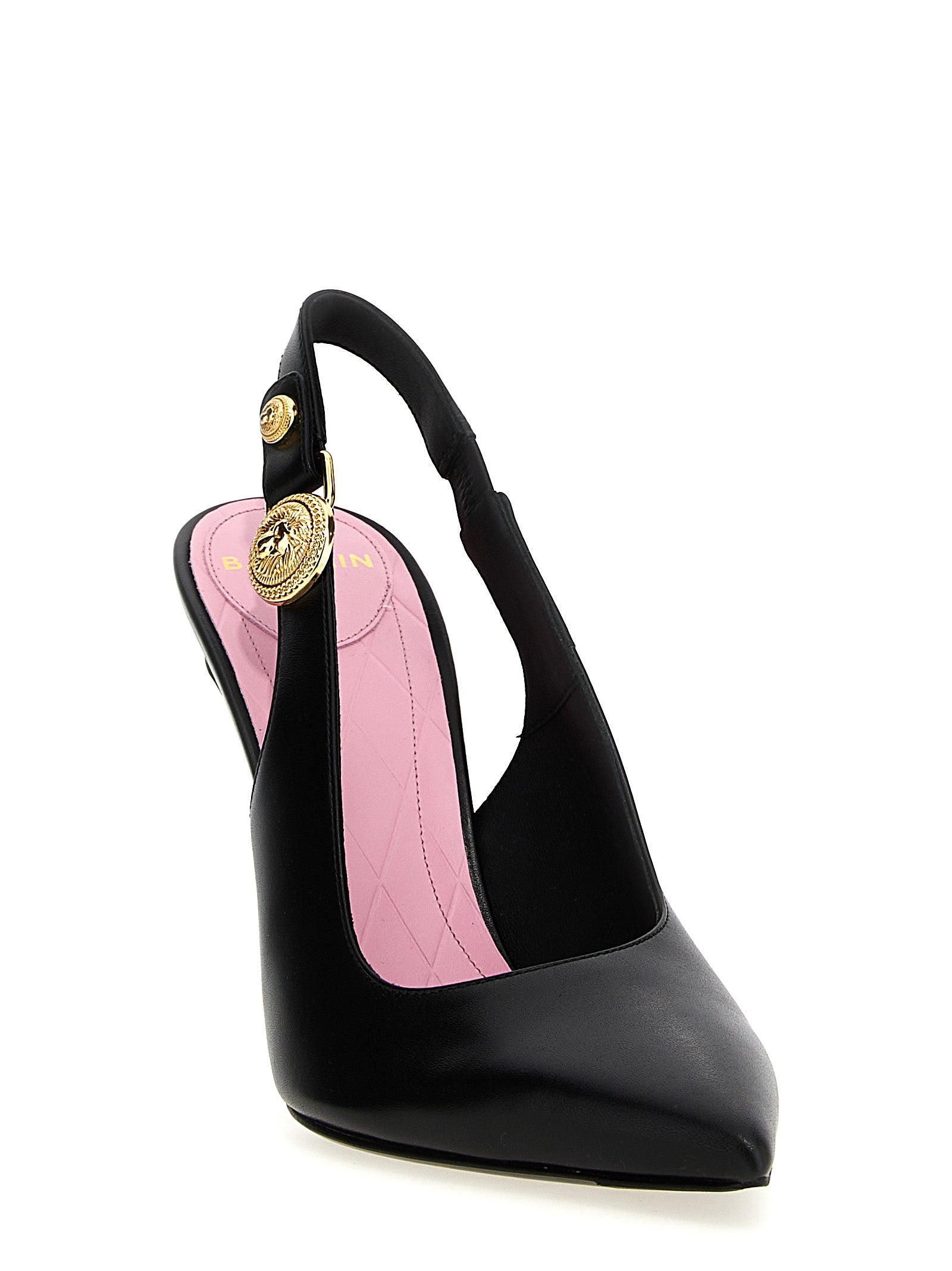 Balmain Black Calfskin High Heel Pumps Balmain