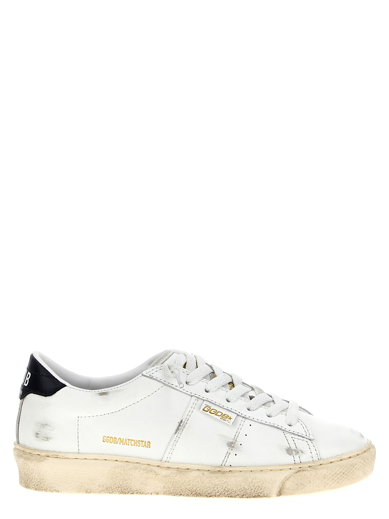 Golden Goose Blue Cowhide Low Top Sneakers Golden Goose