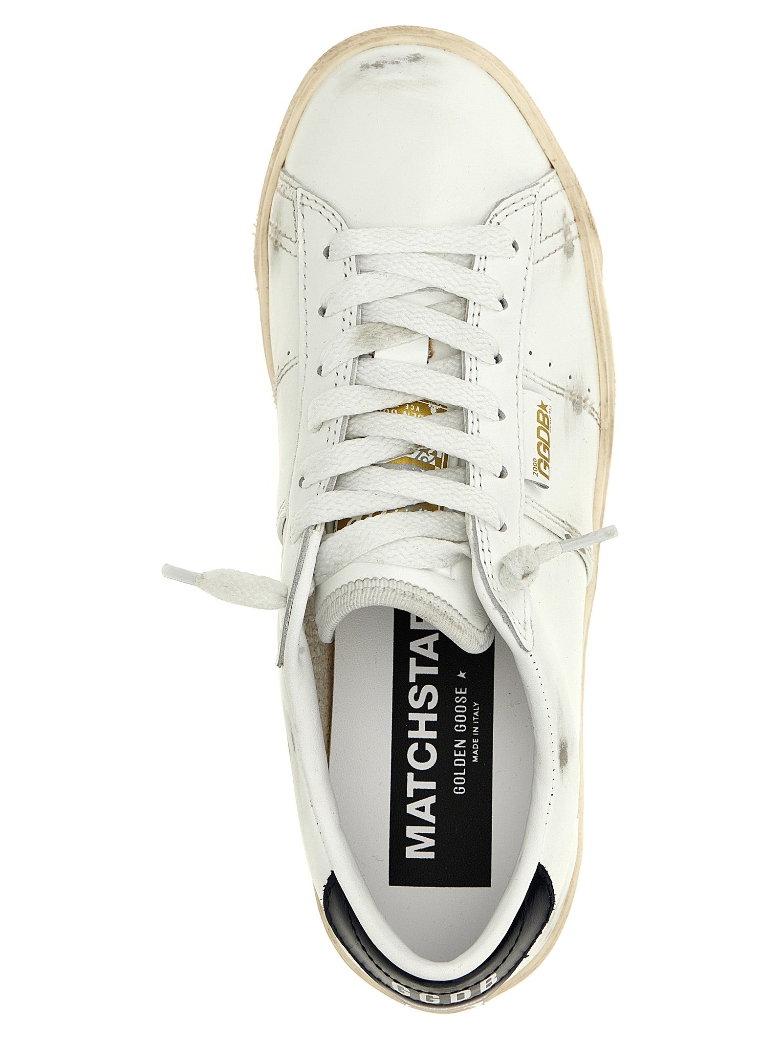 Golden Goose Blue Cowhide Low Top Sneakers Golden Goose