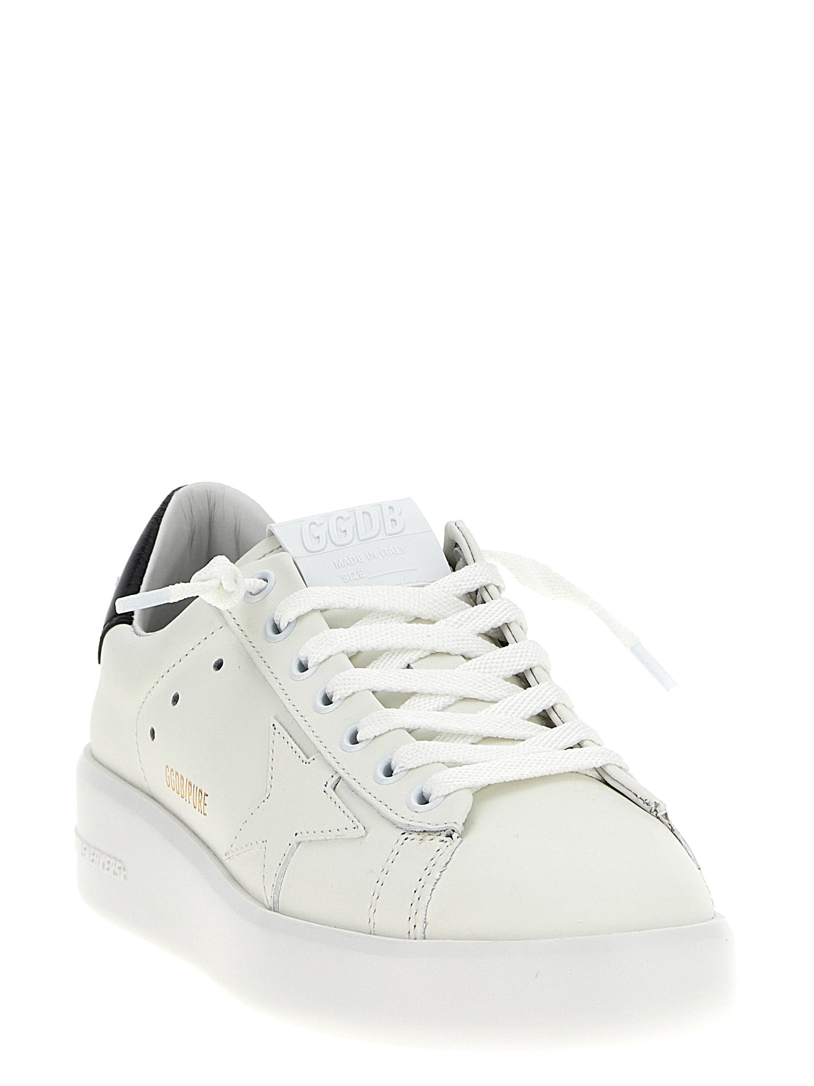 Golden Goose Black Cowhide Low Top Sneakers Golden Goose