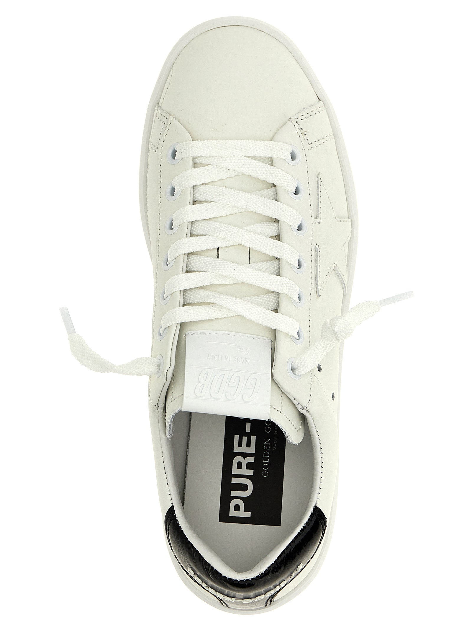 Golden Goose Black Cowhide Low Top Sneakers Golden Goose