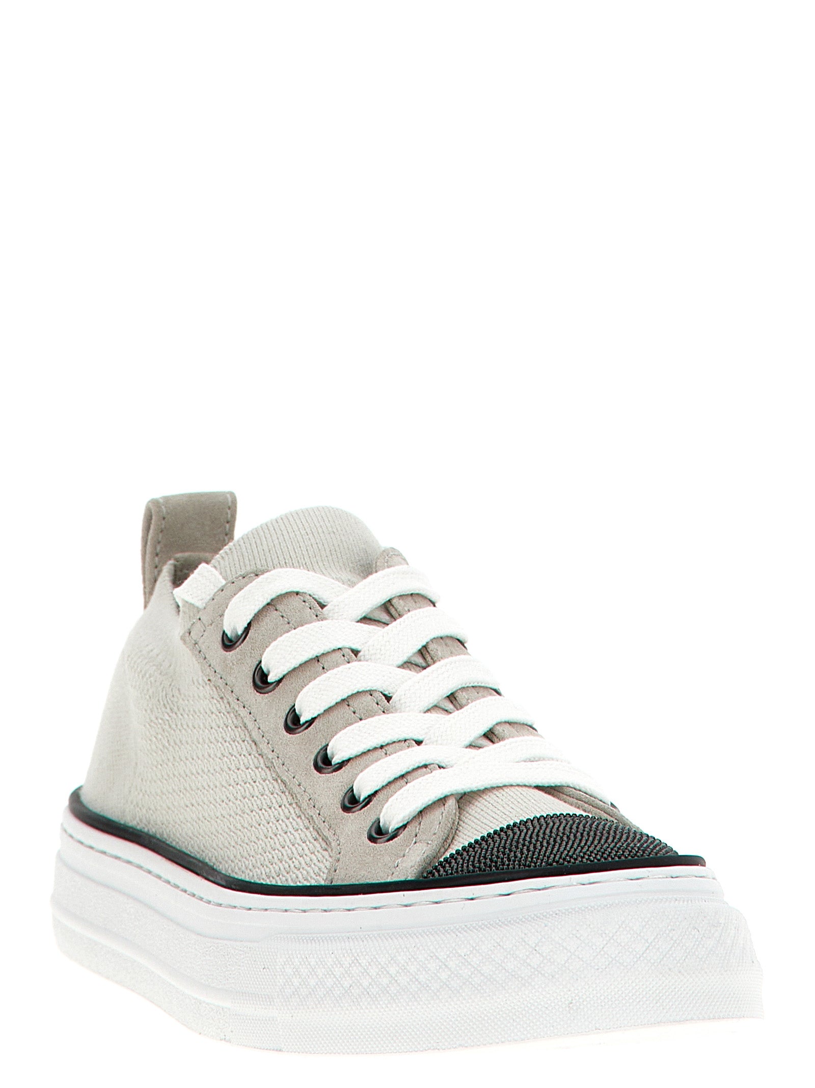 Brunello Cucinelli Multicolor Cotton Low Top Sneakers Brunello Cucinelli