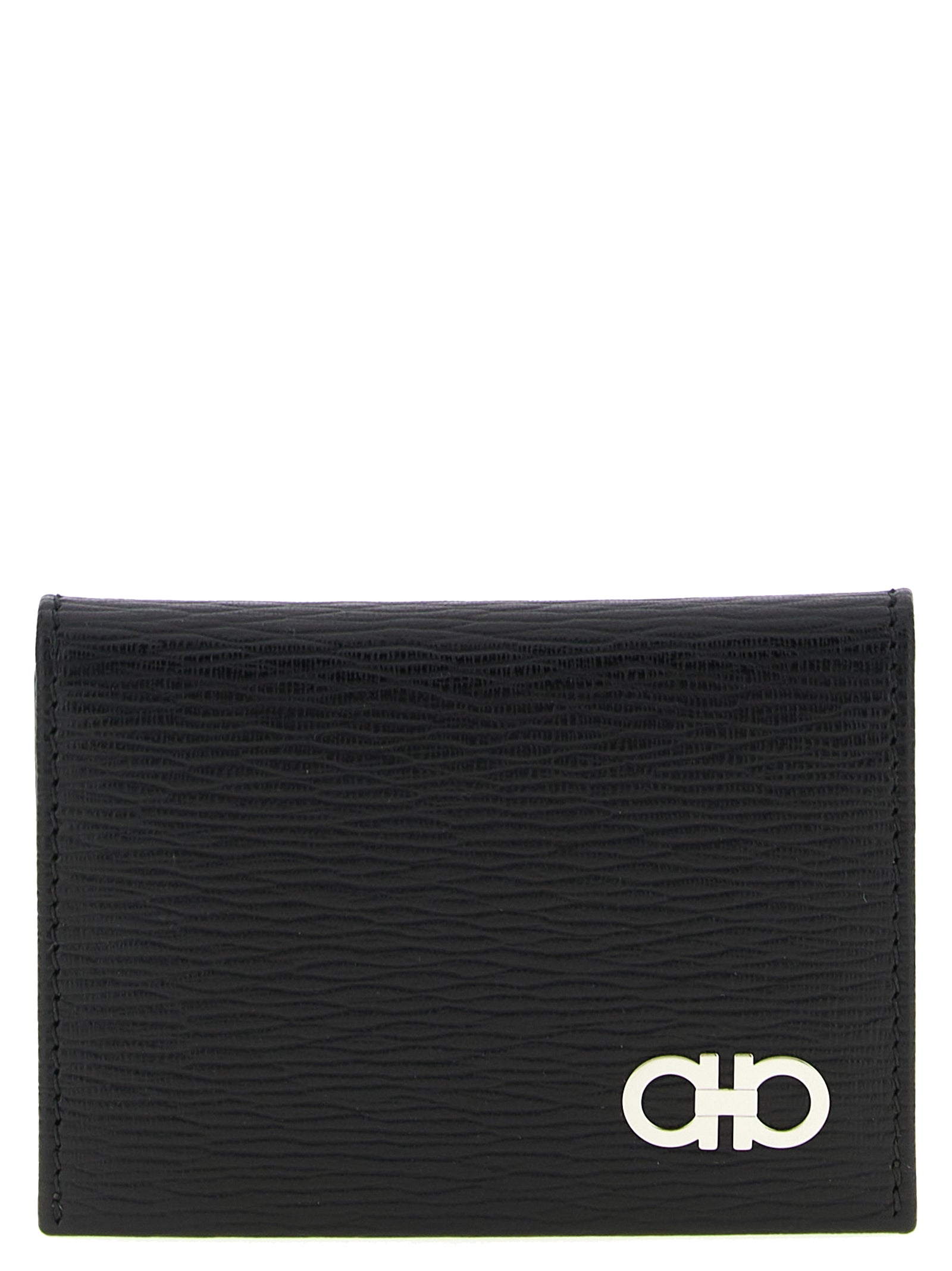 Ferragamo Black Calfskin Cardholder Ferragamo