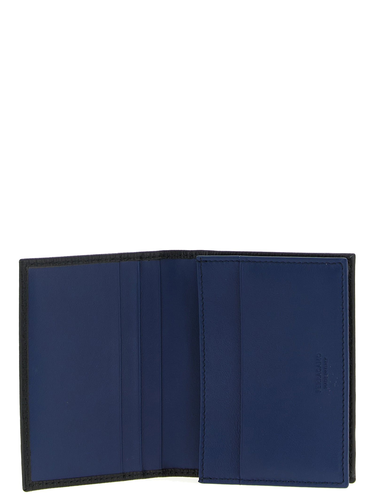 Ferragamo Black Calfskin Cardholder Ferragamo