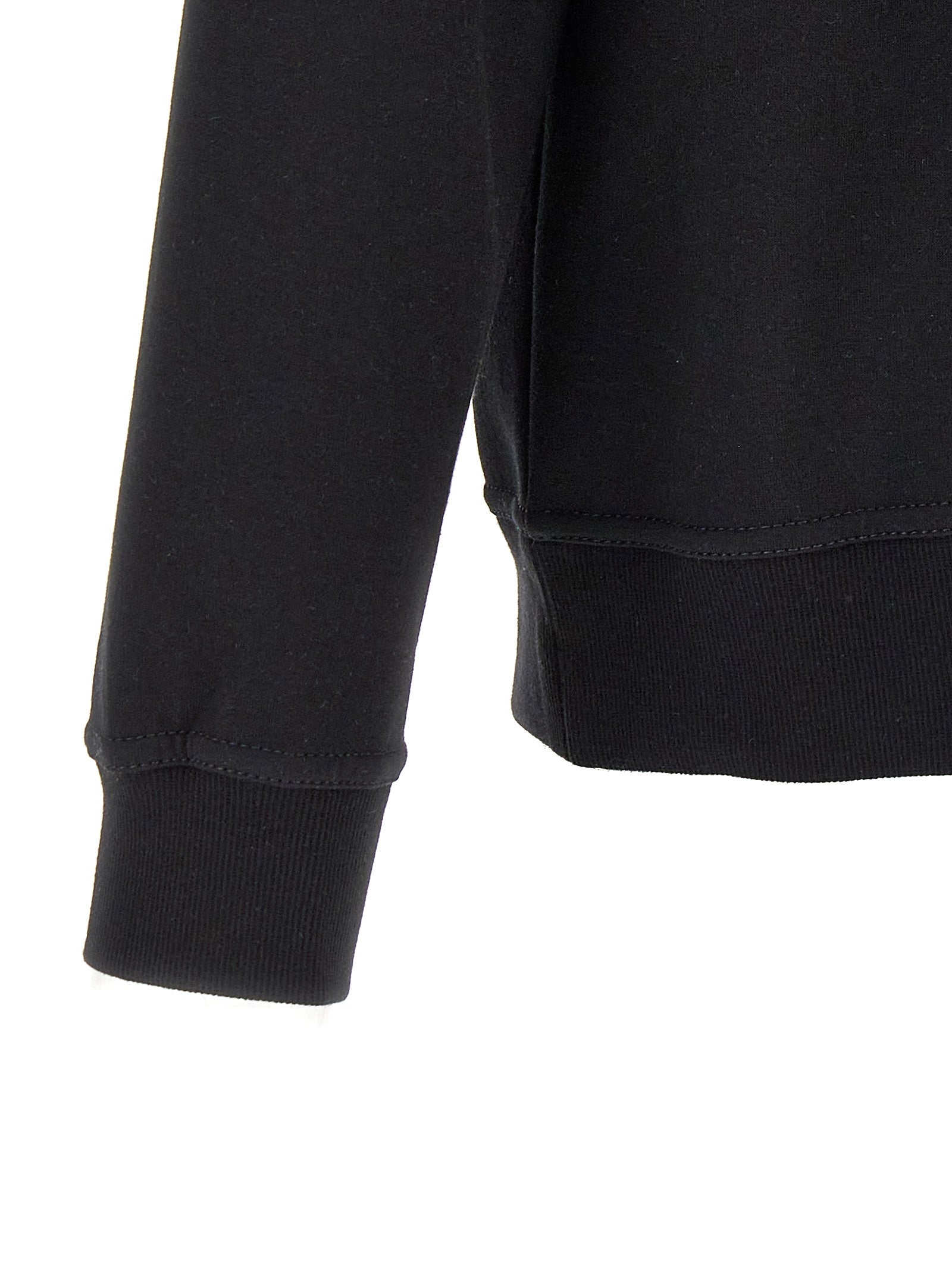 Brunello Cucinelli Black Cotton Sweatshirt Brunello Cucinelli