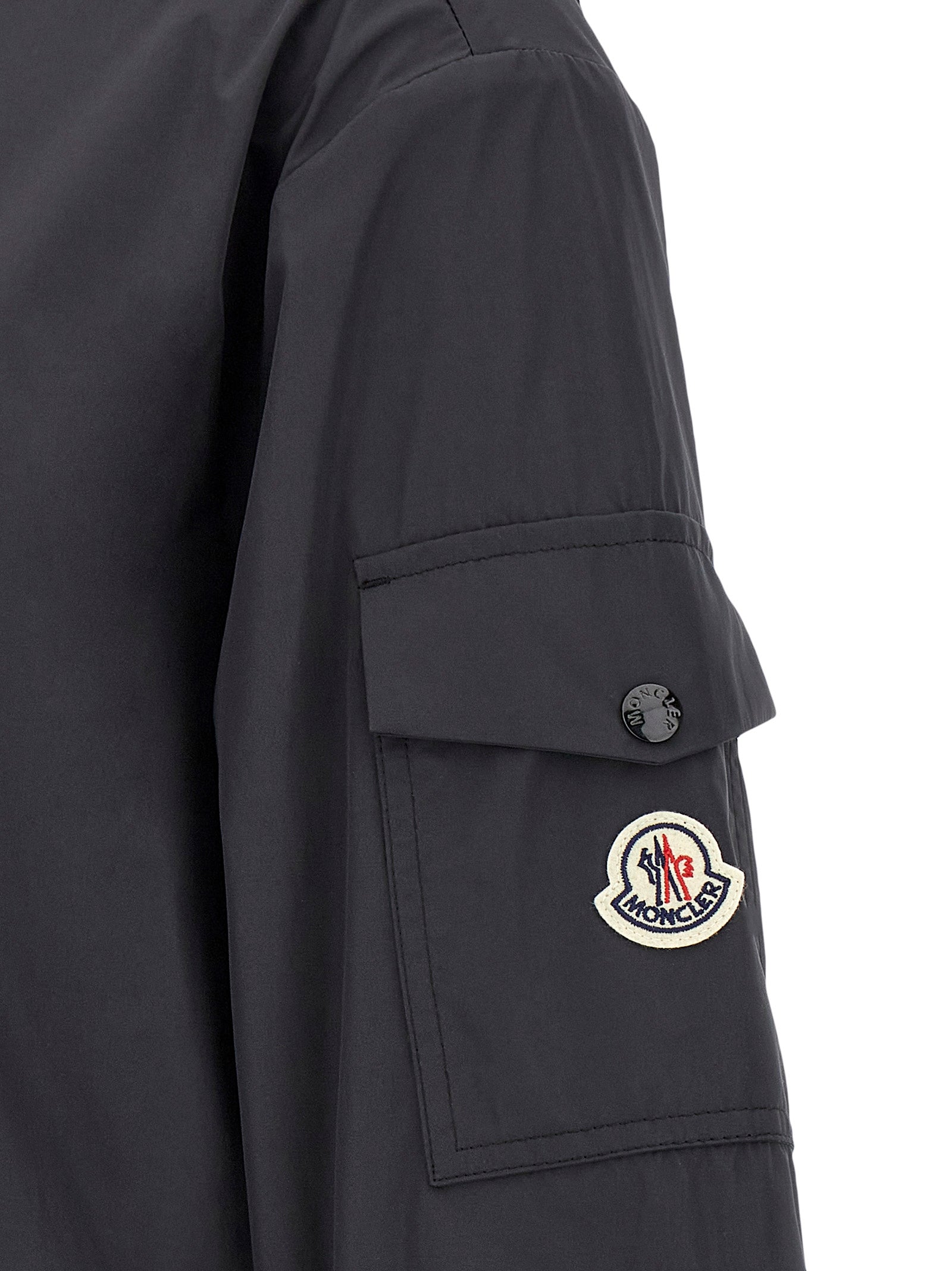 Moncler Black Polyester Shell Jacket Moncler