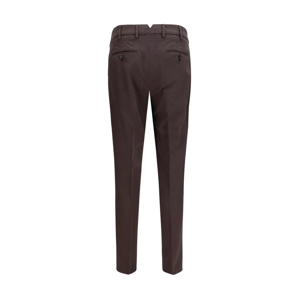Brunello Cucinelli Brown Cotton Casual Pants Brunello Cucinelli