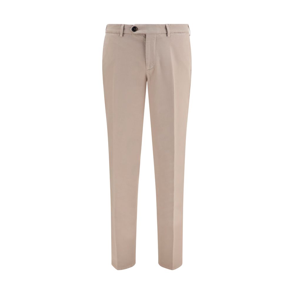 Brunello Cucinelli Beige Cotton Casual Pants Brunello Cucinelli