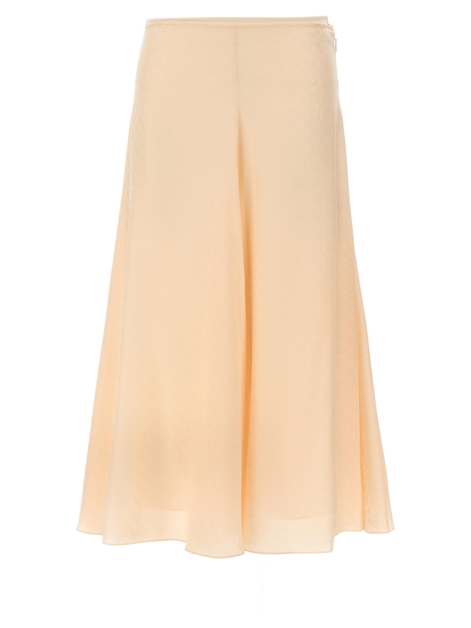 Fendi Multicolor Silk Midi Skirt Fendi