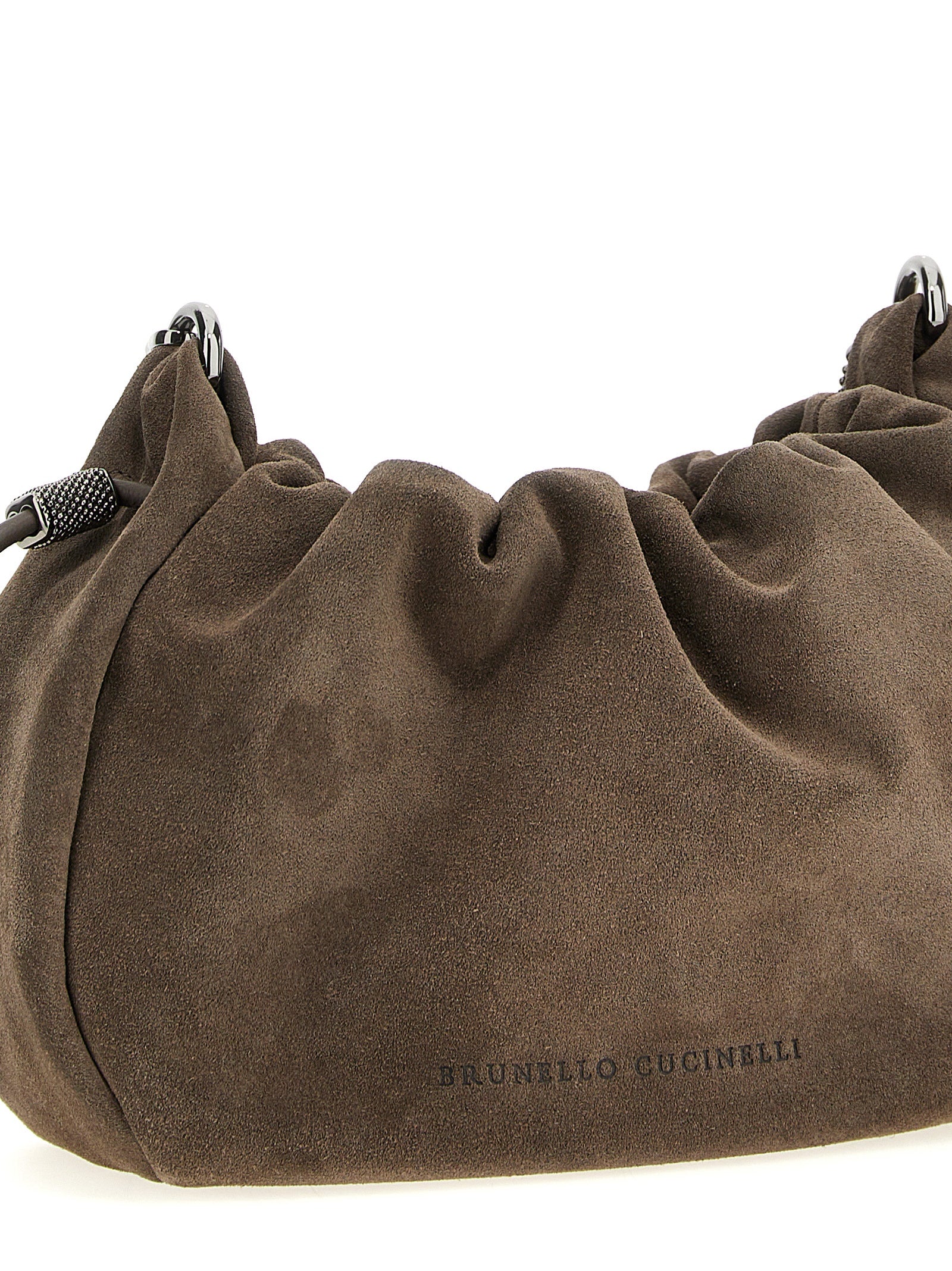 Brunello Cucinelli Brown Calfskin Crossbody Bag