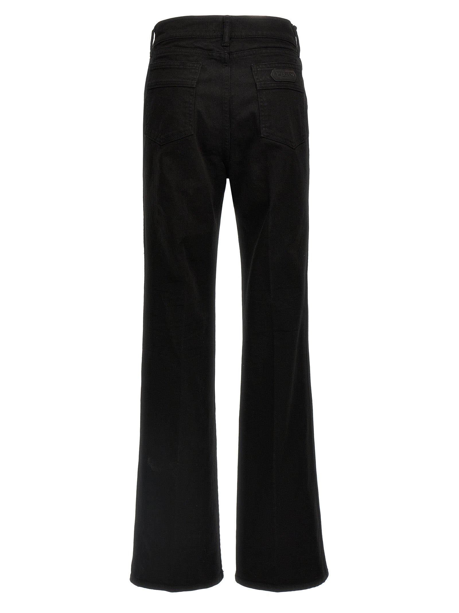 Tom Ford Black Cotton Flared Jeans Tom Ford