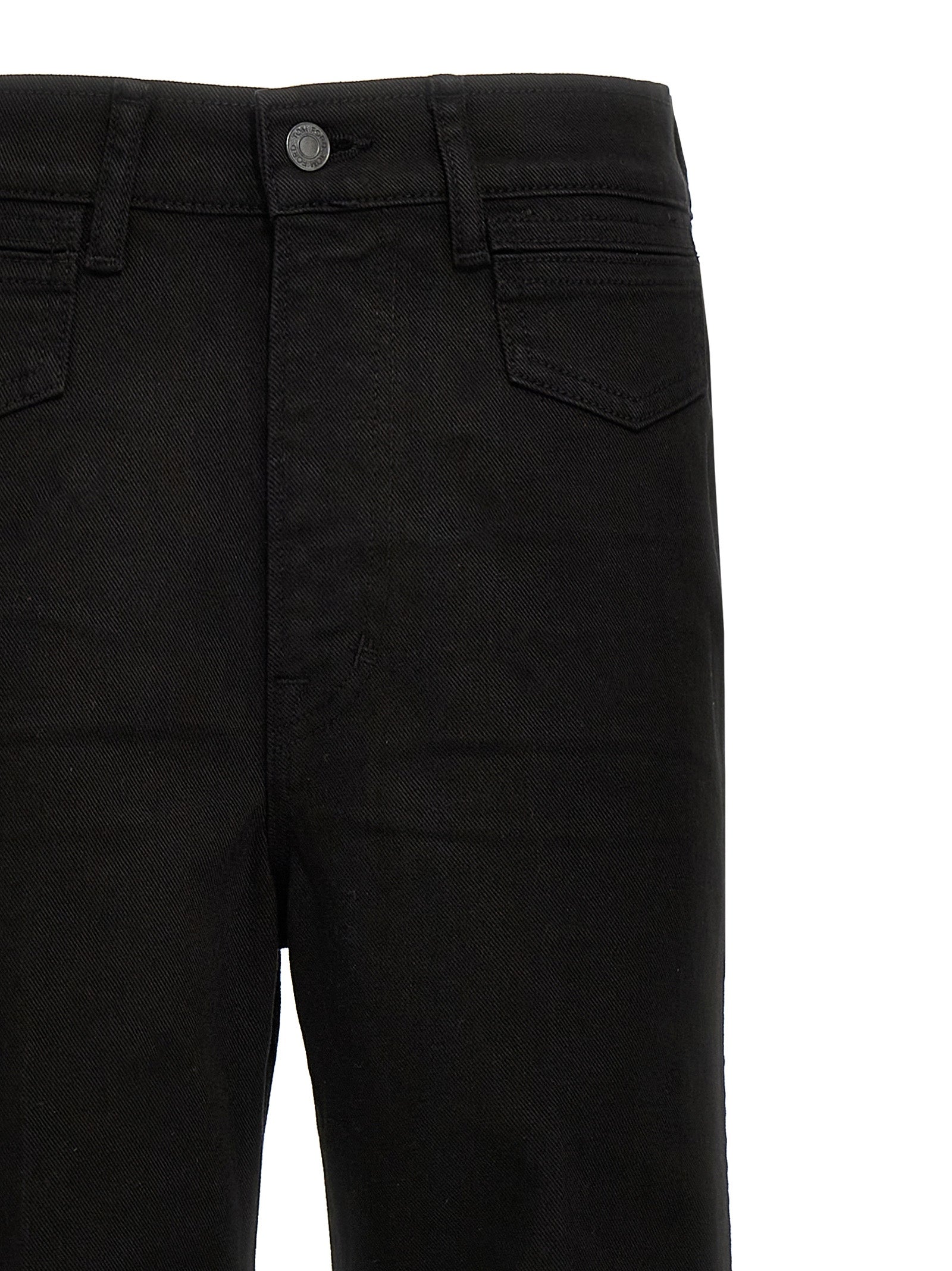 Tom Ford Black Cotton Flared Jeans Tom Ford