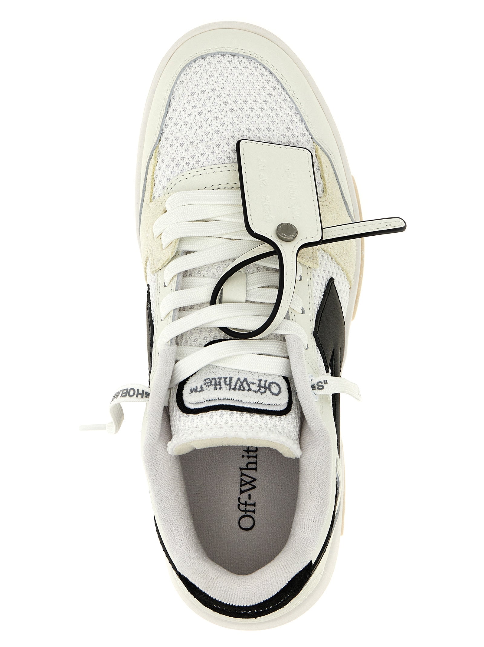 Off-White Bicolor Bovine Leather Athletic Sneakers Off-White