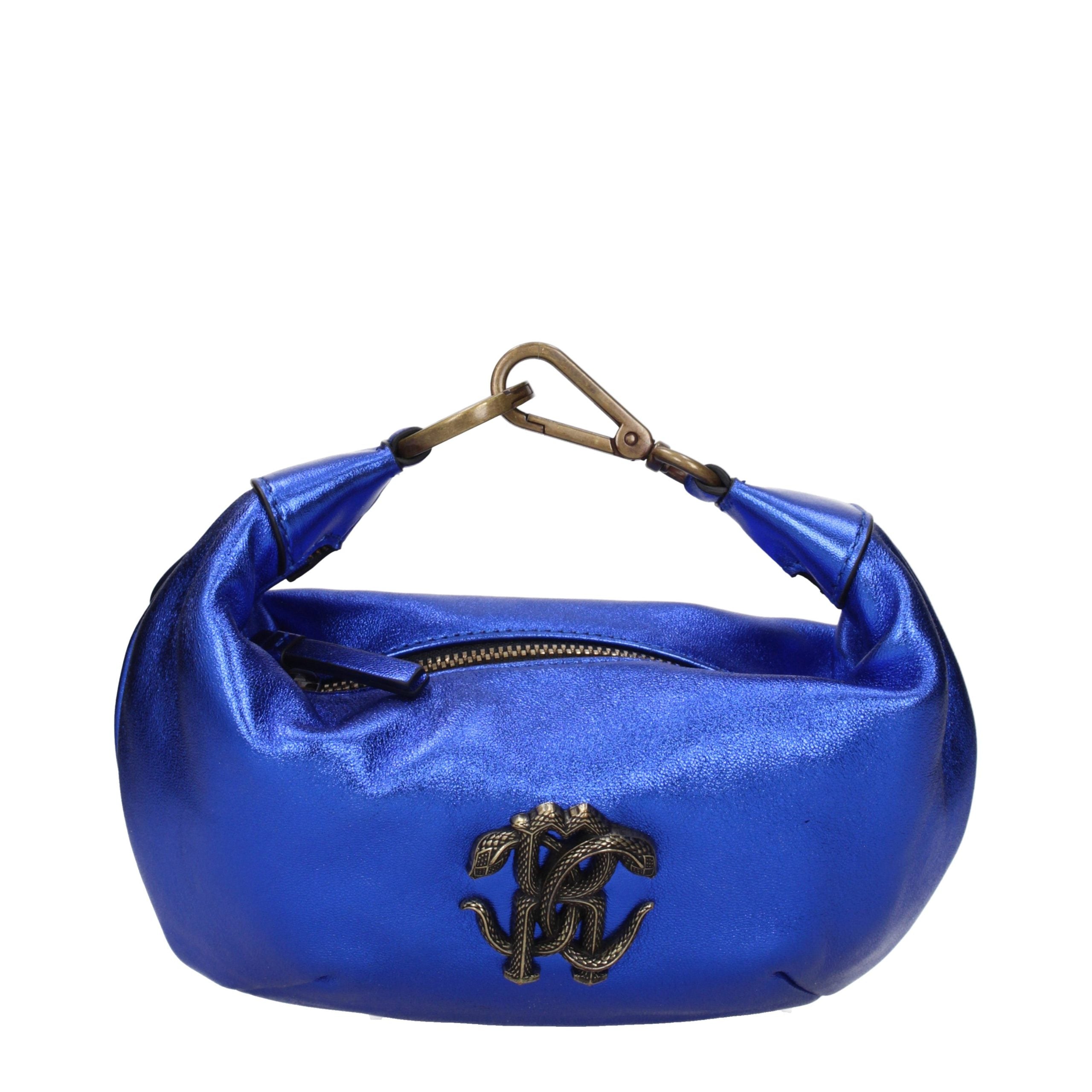 Roberto Cavalli Blue Leather Handbag Roberto Cavalli