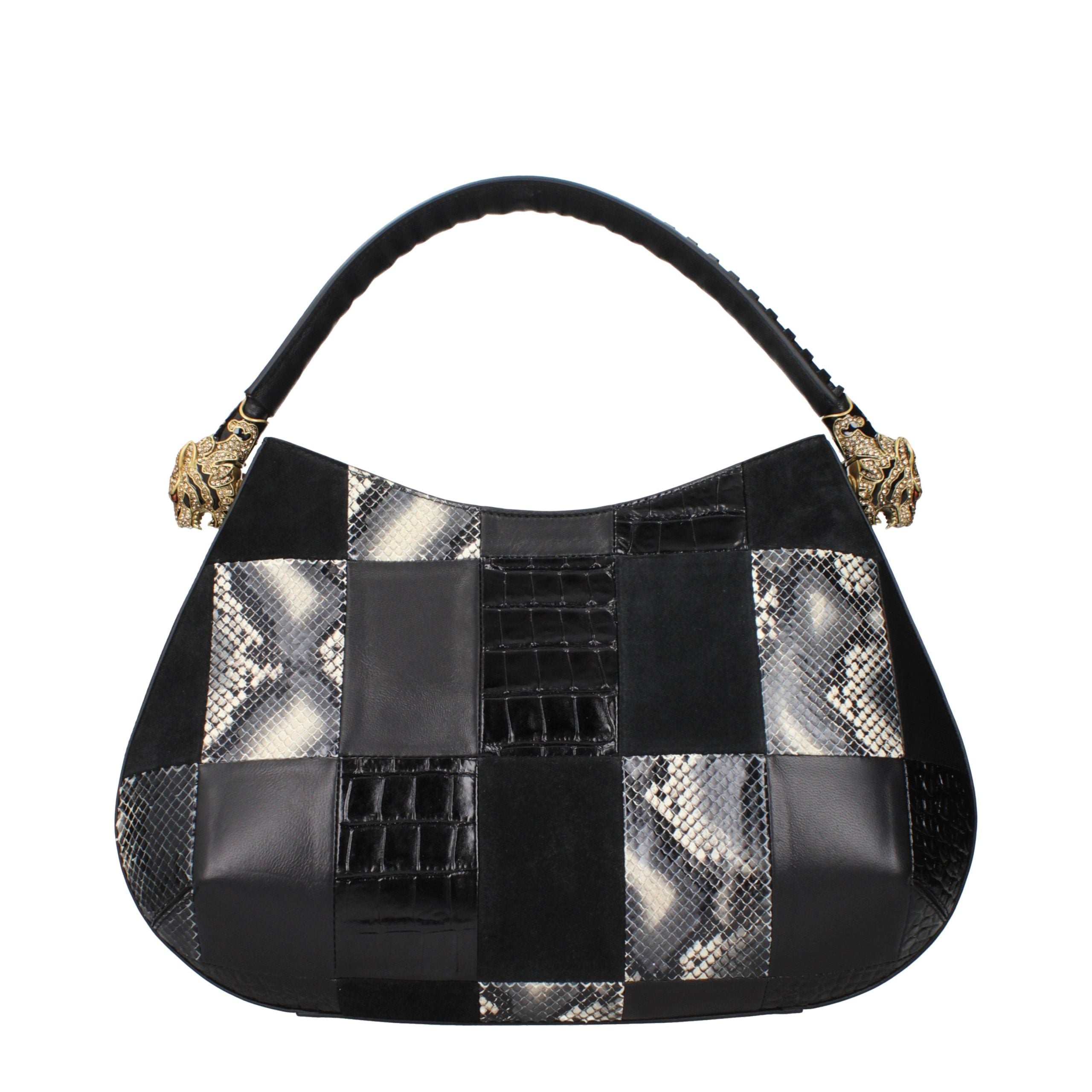 Roberto Cavalli Black Leather Handbag Roberto Cavalli