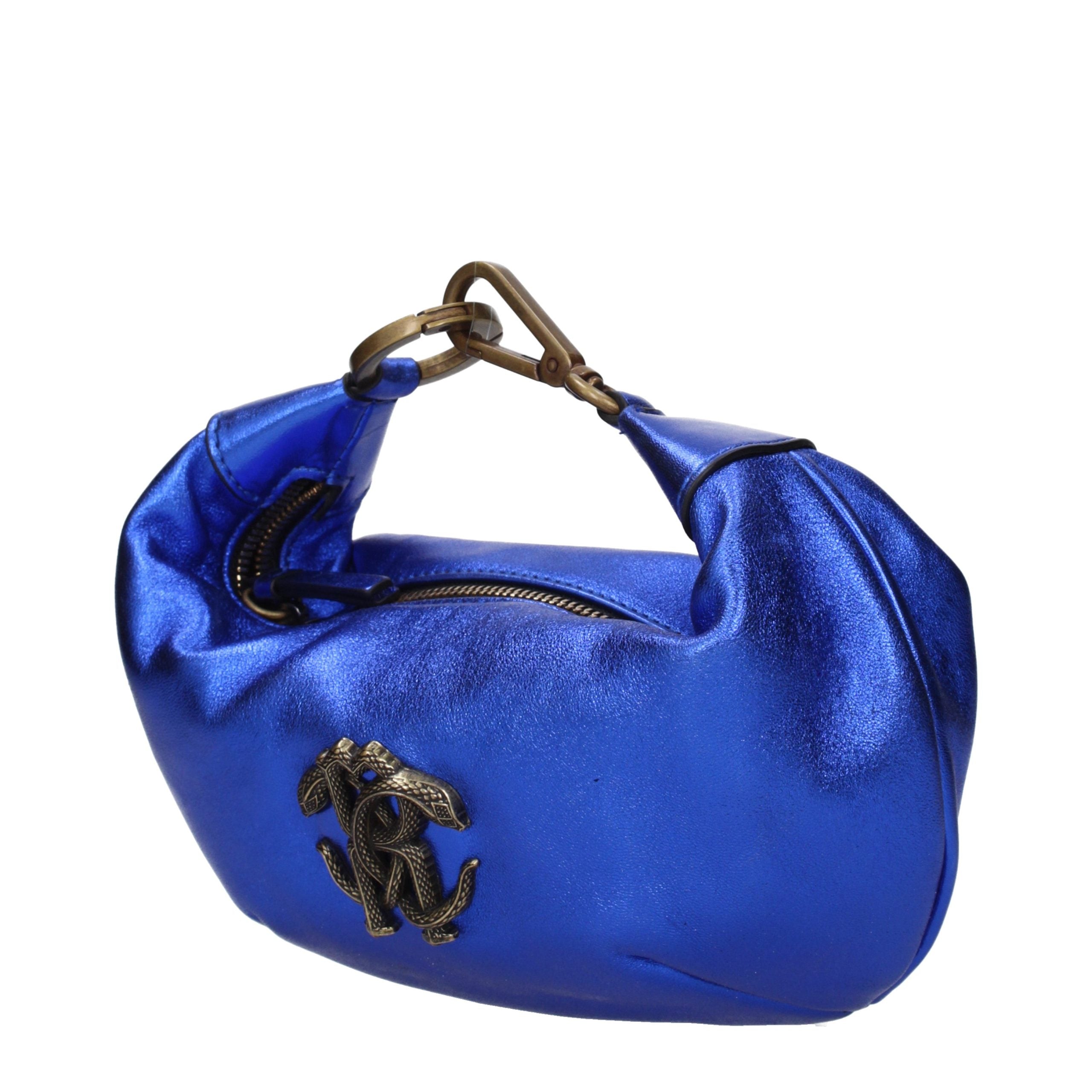 Roberto Cavalli Blue Leather Handbag Roberto Cavalli
