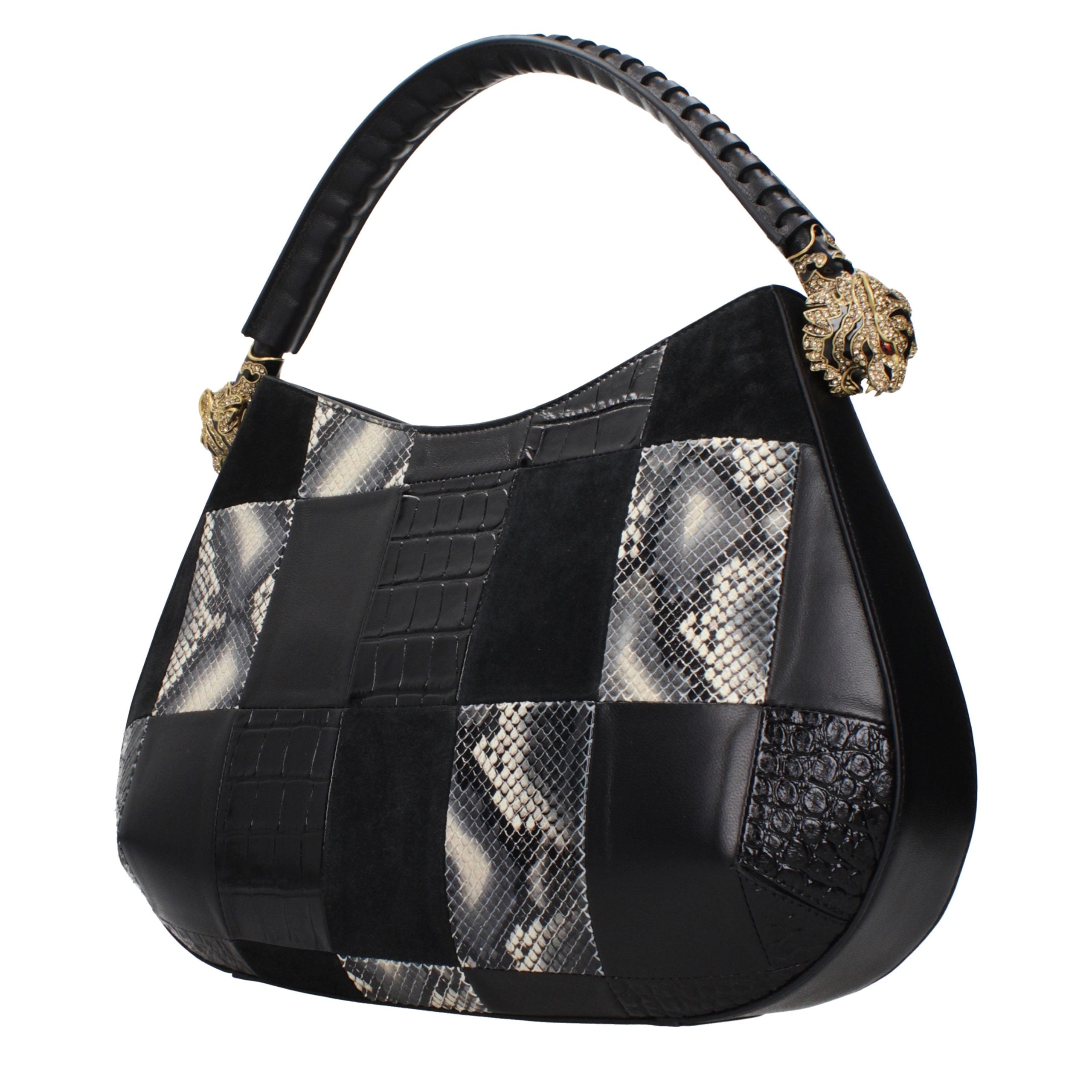 Roberto Cavalli Black Leather Handbag Roberto Cavalli