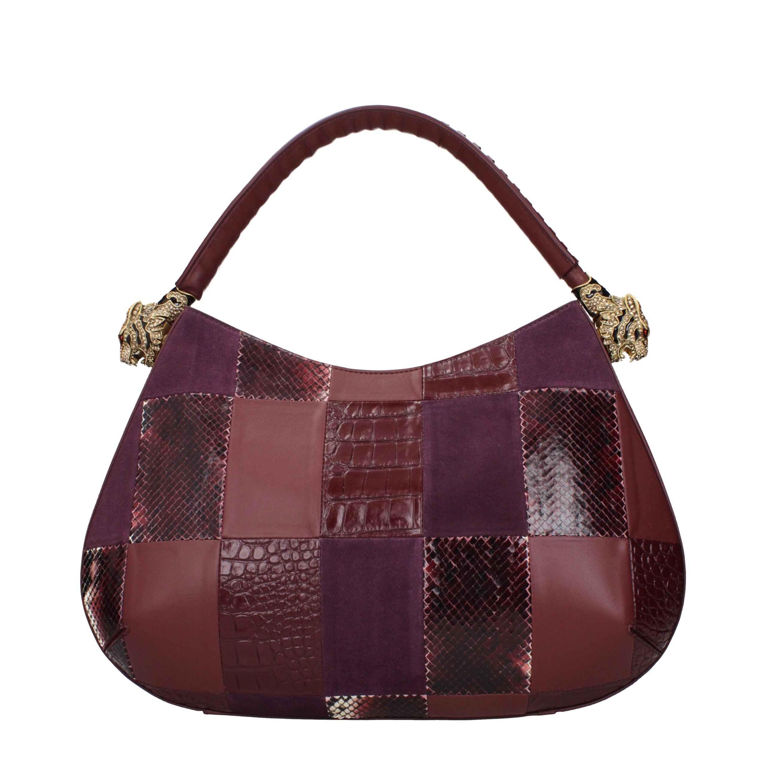 Roberto Cavalli Purple Leather Handbag Roberto Cavalli