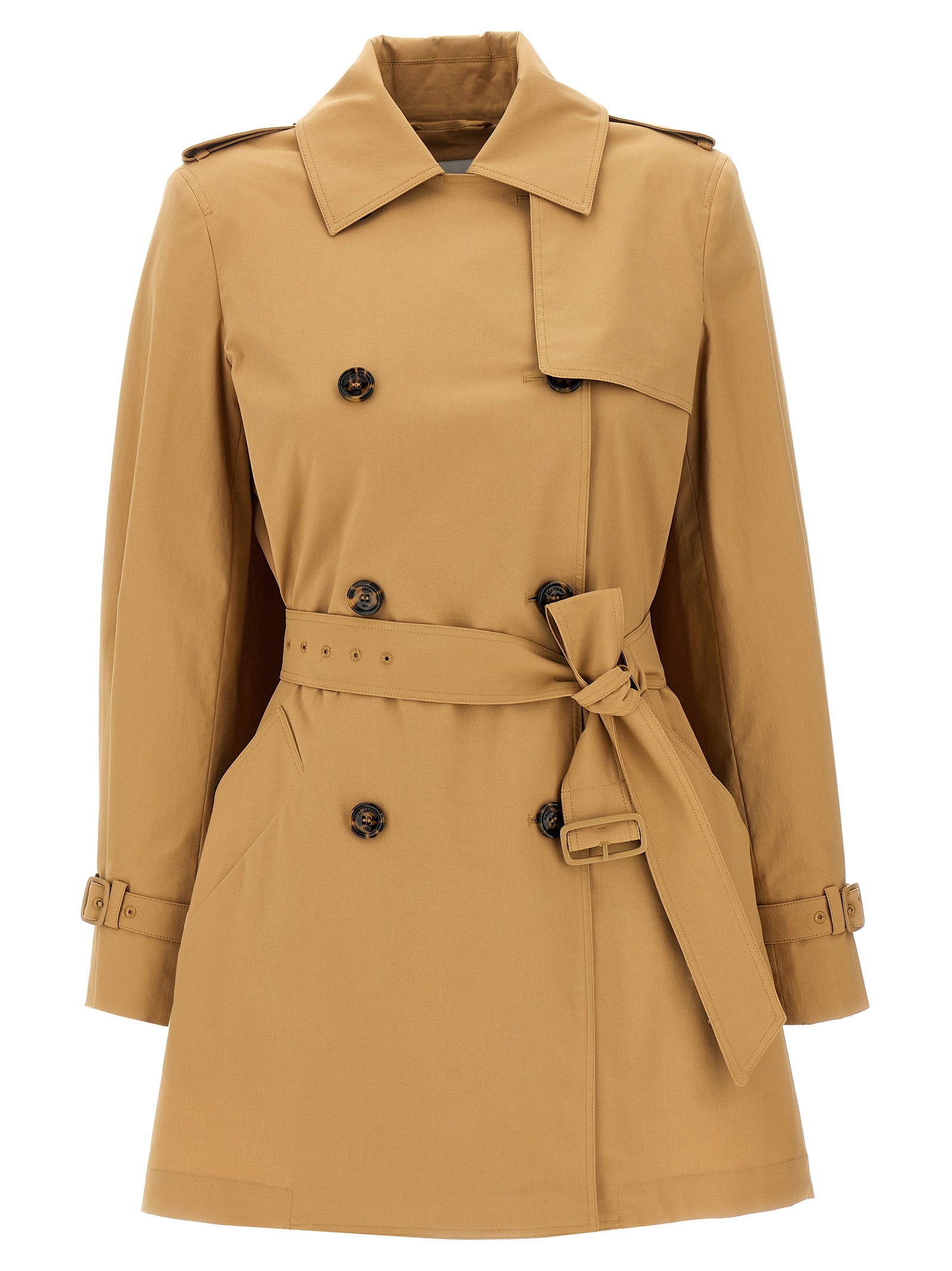 Max Mara Brown Cotton Coat Max Mara