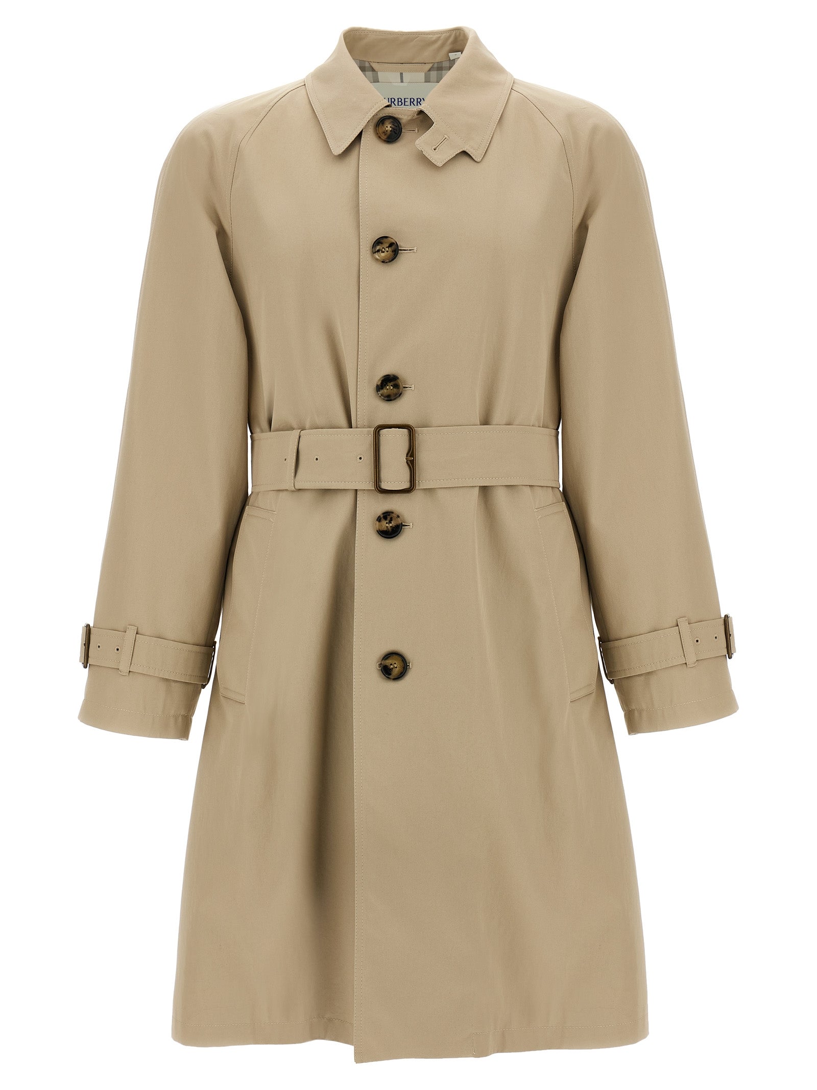 Burberry Beige Cotton Coat Burberry