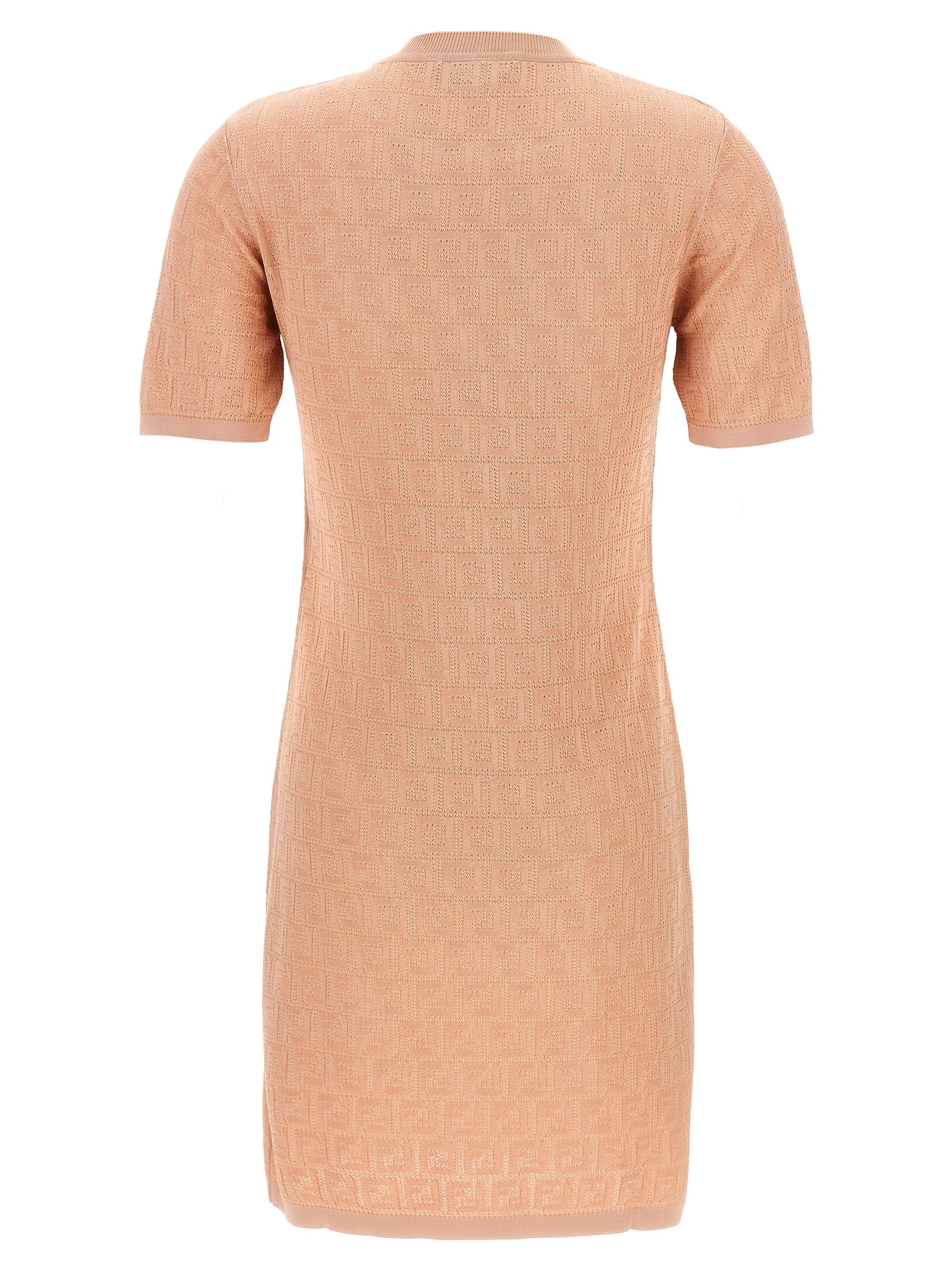Fendi Multicolor Cotton Short Dress Fendi