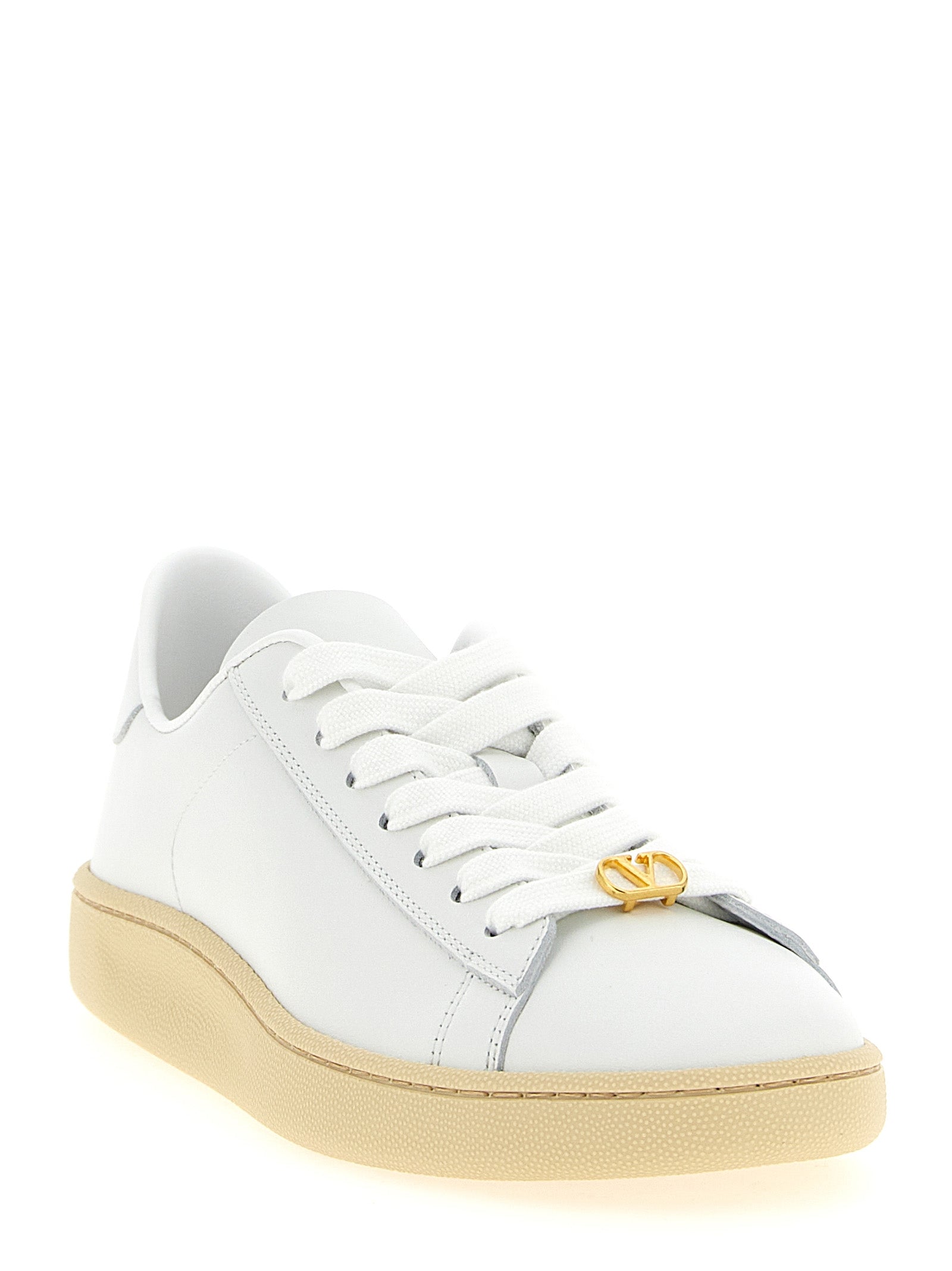 Valentino Garavani White Calfskin Sneakers Valentino Garavani