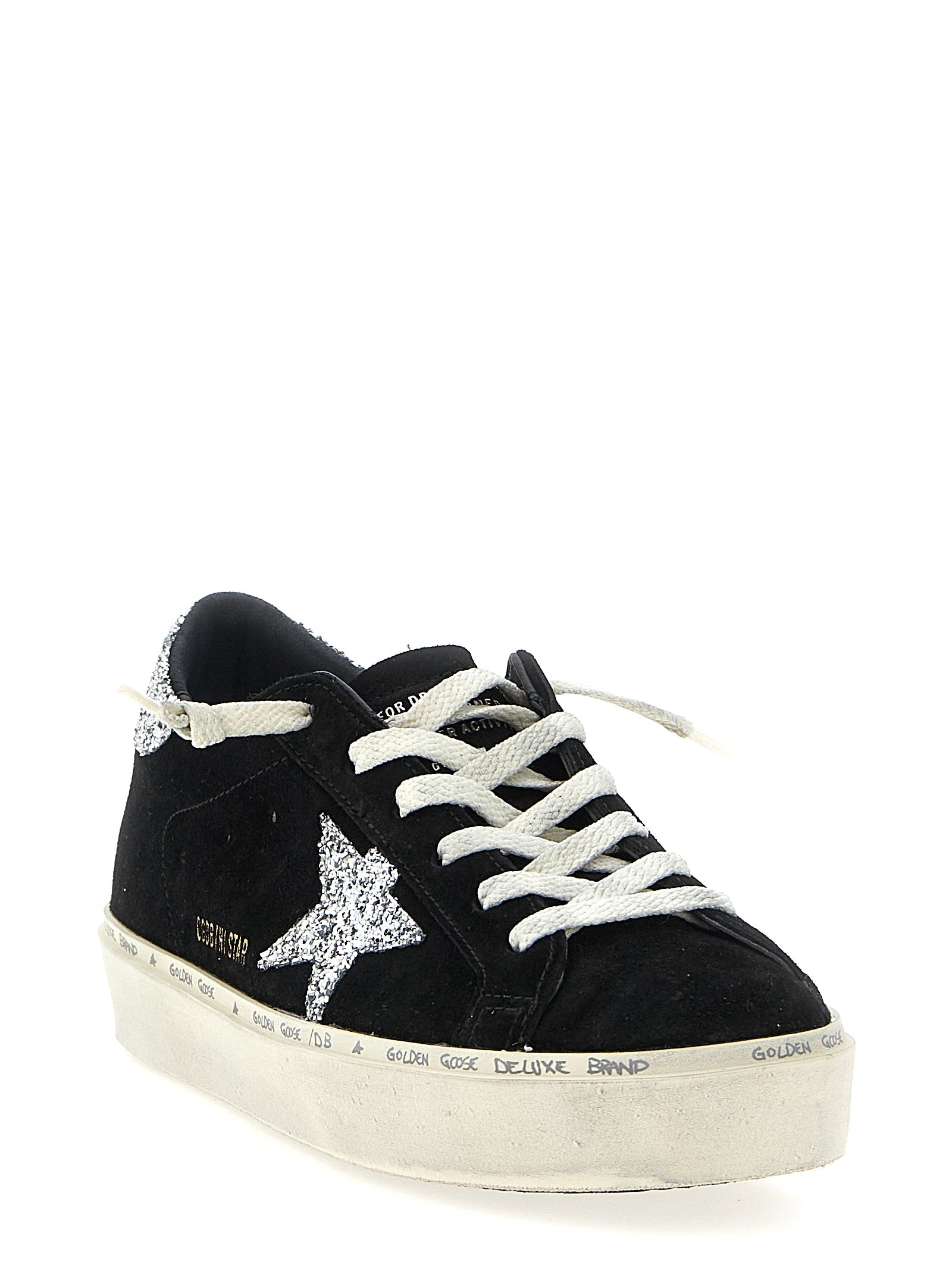 Golden Goose Black Leather Low Top Sneakers Golden Goose