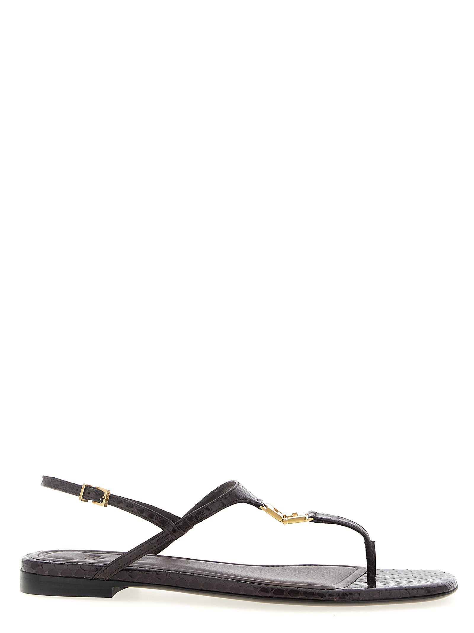 Fendi Purple Elastane Flat Sandals Fendi