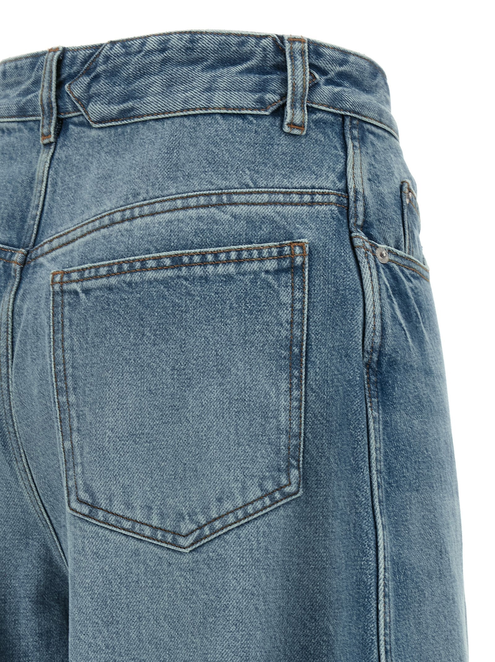 Jacquemus Blue Cotton High-Waisted Jean Jacquemus
