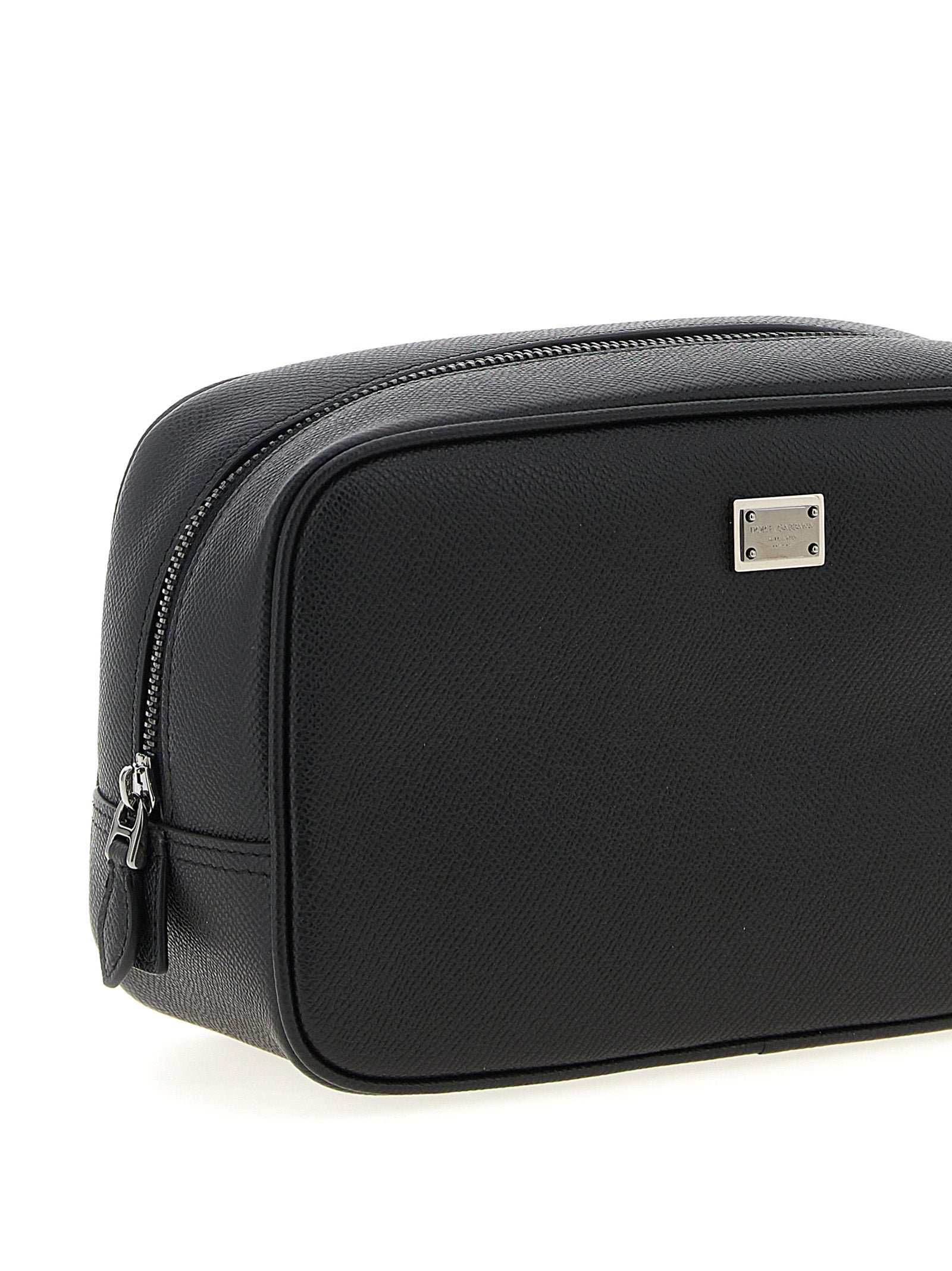 Dolce & Gabbana Black Calfskin Leather Wallet Dolce & Gabbana