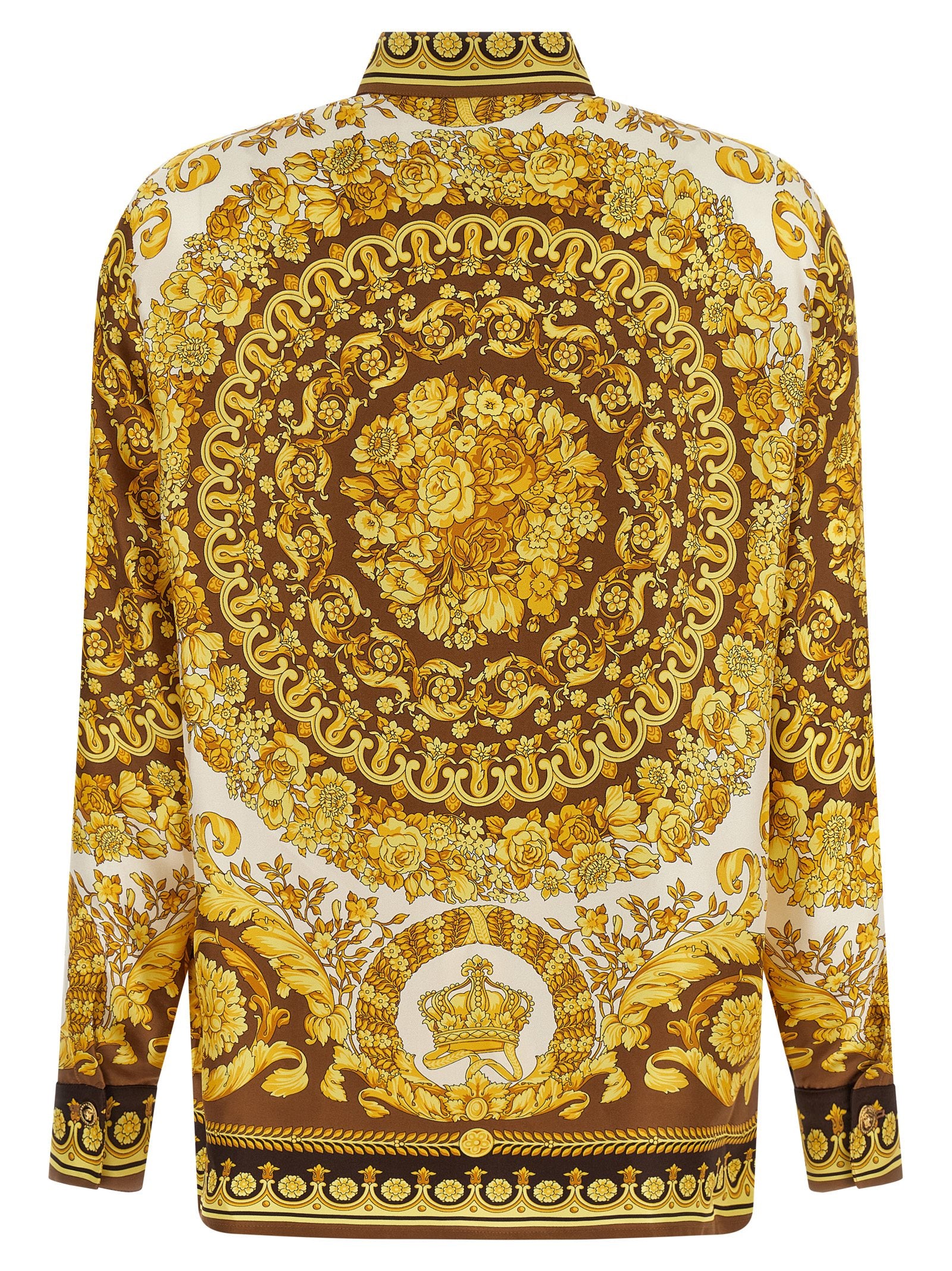 Versace Gold Silk Blouse Versace