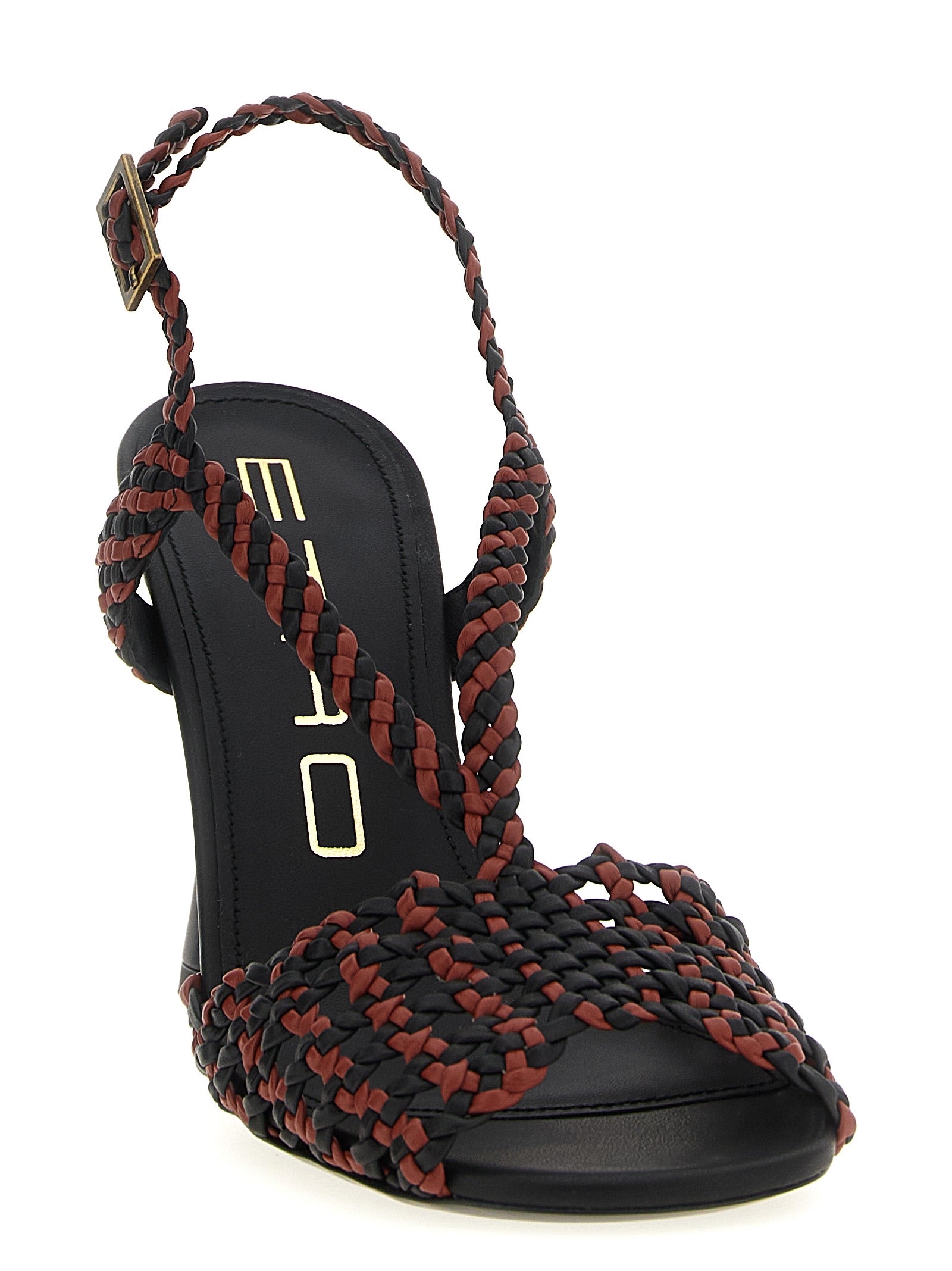 Etro Brown Polyethylene Stiletto Heel Sandals Etro