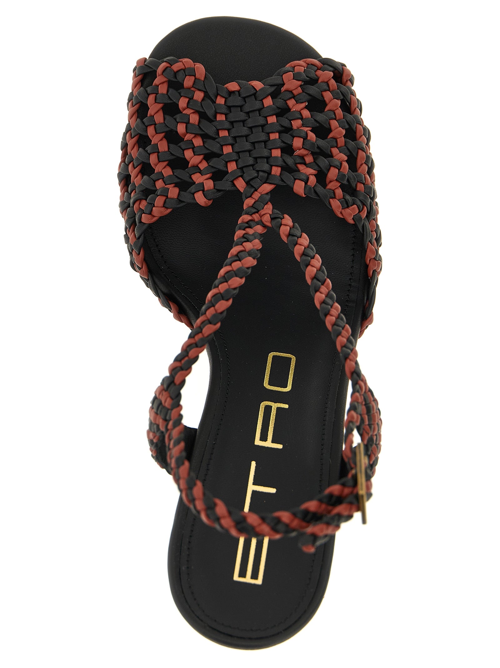 Etro Brown Polyethylene Stiletto Heel Sandals Etro