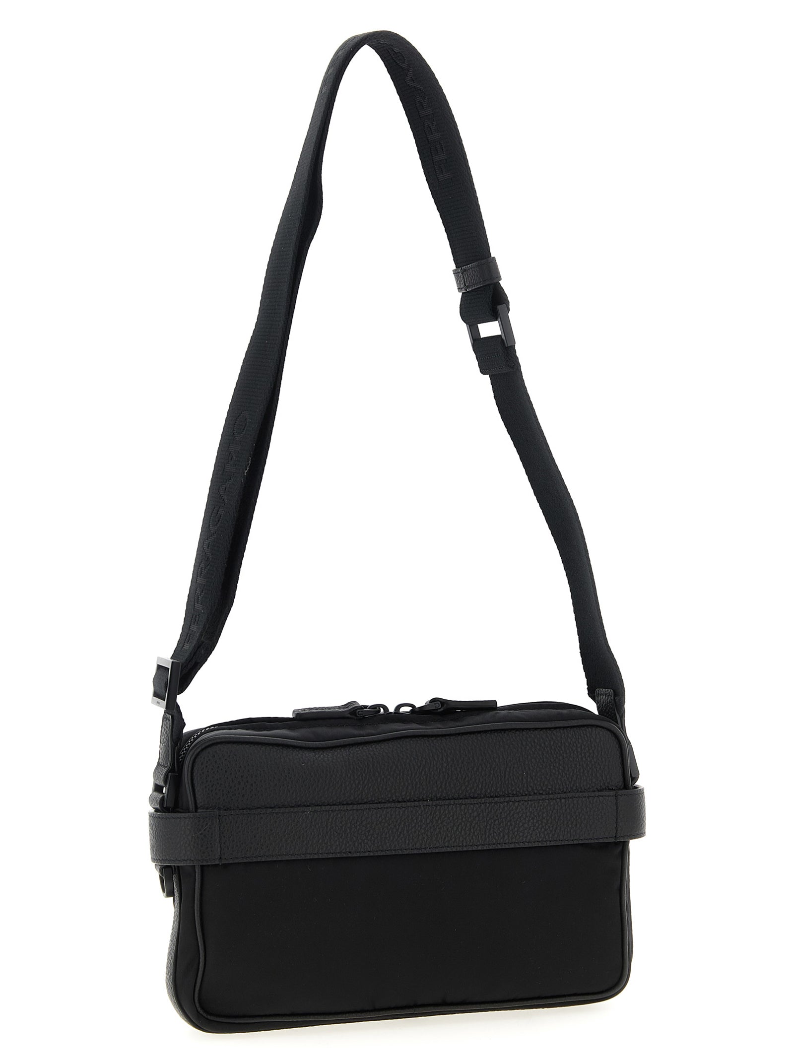 Ferragamo Black Fabric Crossbody Bag Ferragamo