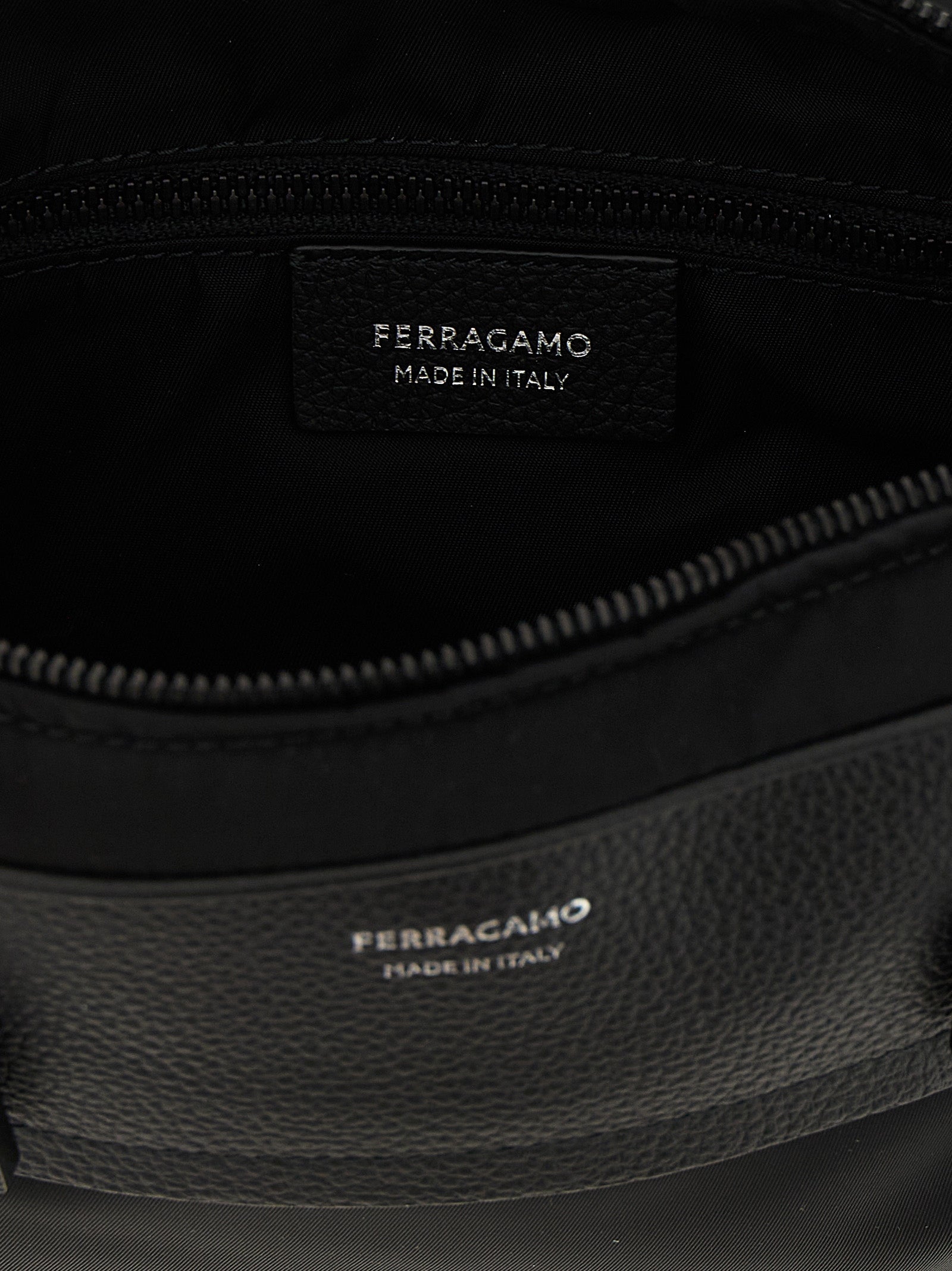 Ferragamo Black Fabric Crossbody Bag Ferragamo