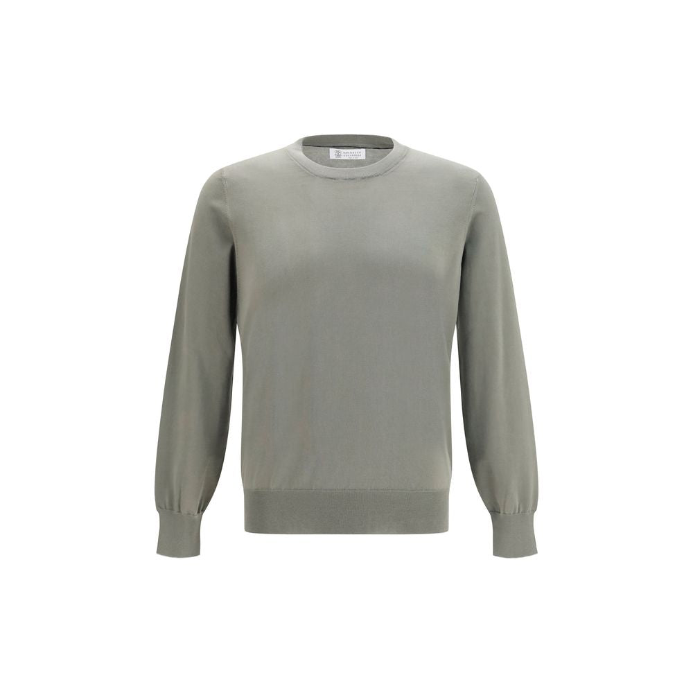 Brunello Cucinelli Bicolor Cotton Sweatshirt Brunello Cucinelli