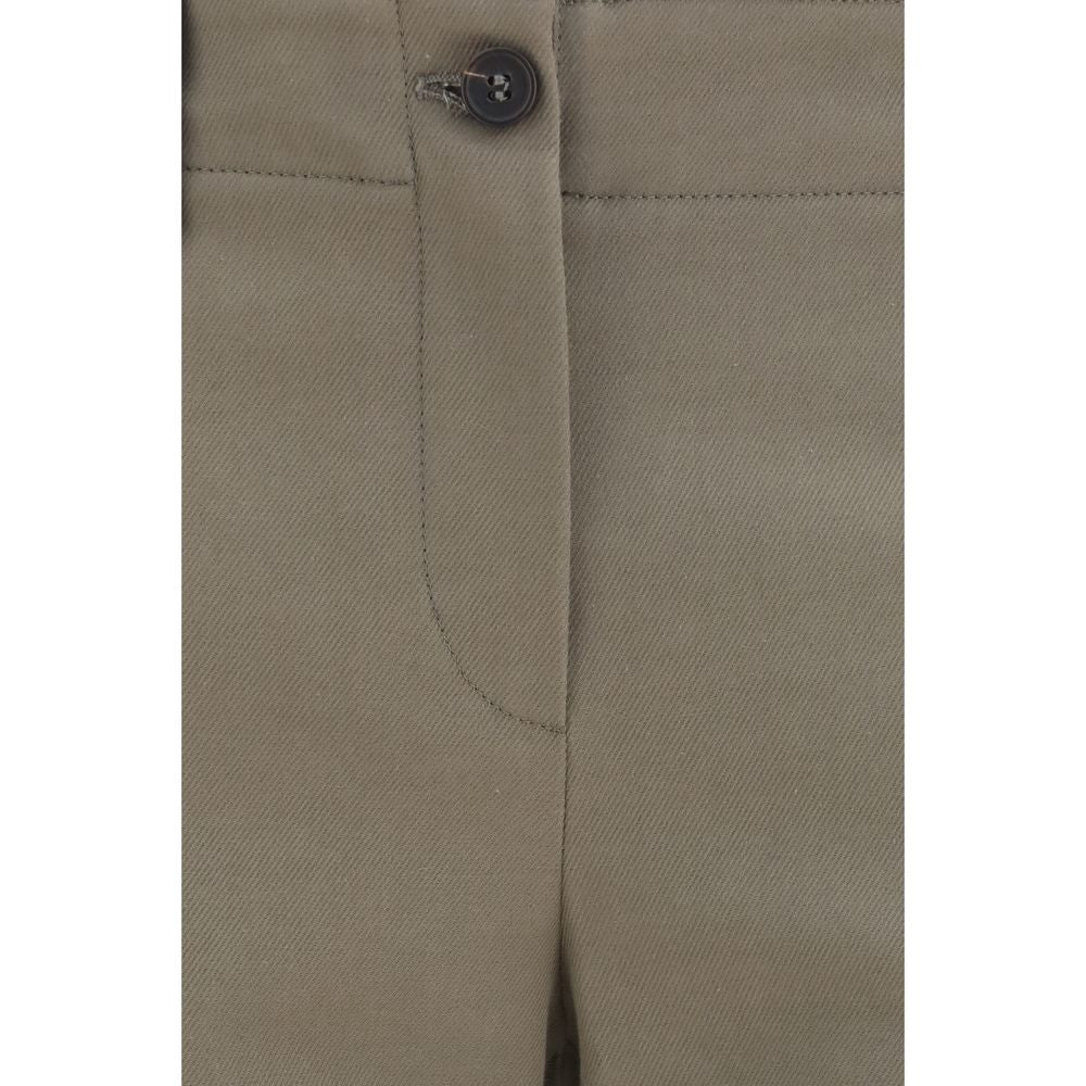 Brunello Cucinelli Brown Cotton Flared Pants Brunello Cucinelli