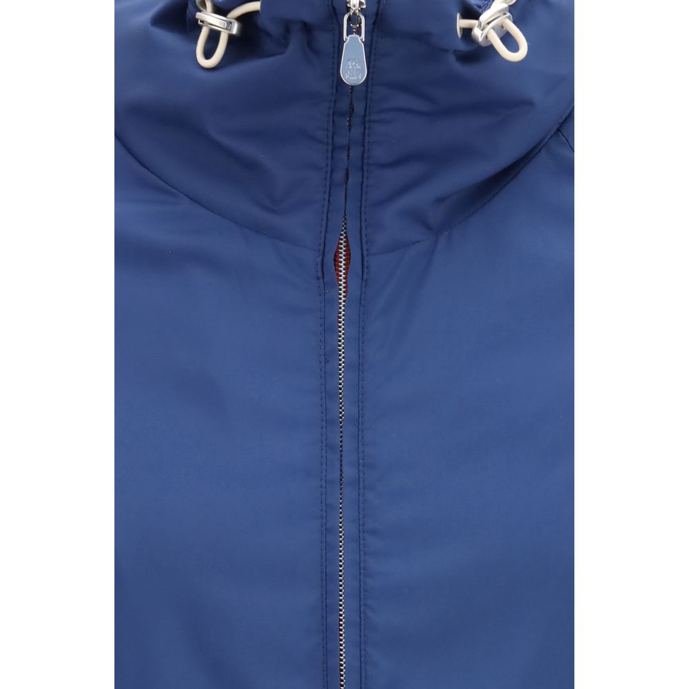 Brunello Cucinelli Blue Polyester Shell Jacket Brunello Cucinelli