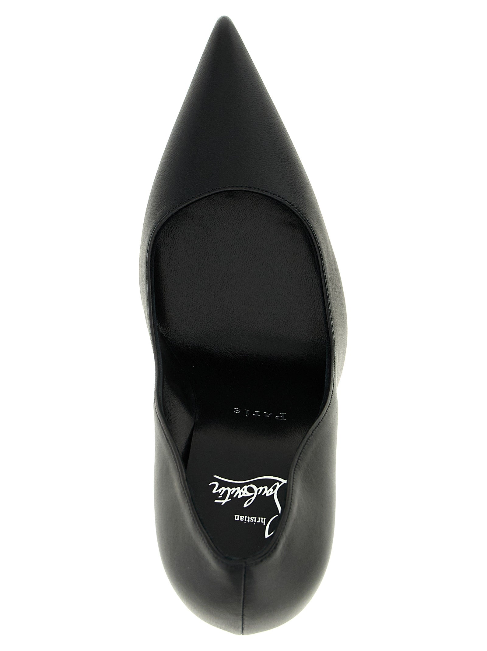 Christian Louboutin Black Lamb Leather High Heel Pumps Christian Louboutin