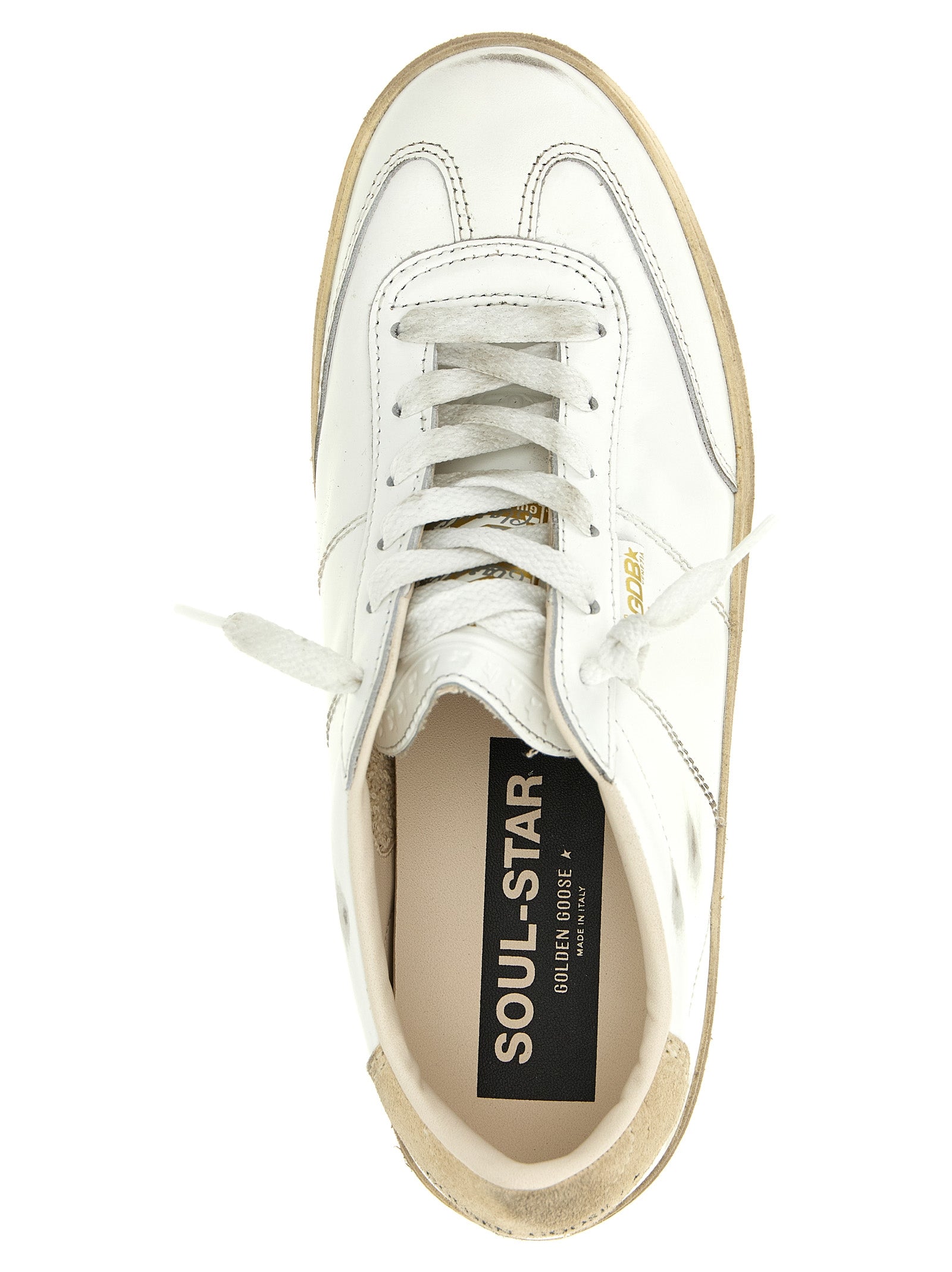 Golden Goose White Cowhide Sneakers Golden Goose