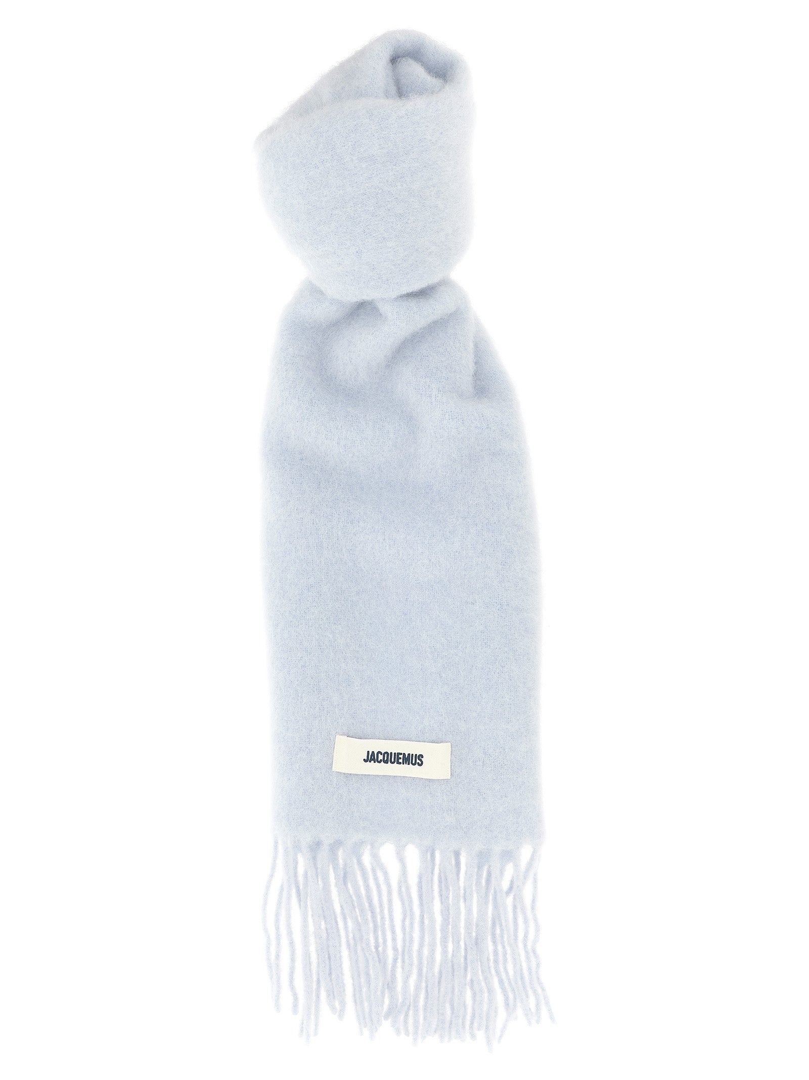 Jacquemus Blue Alpaca Leather Scarf Jacquemus